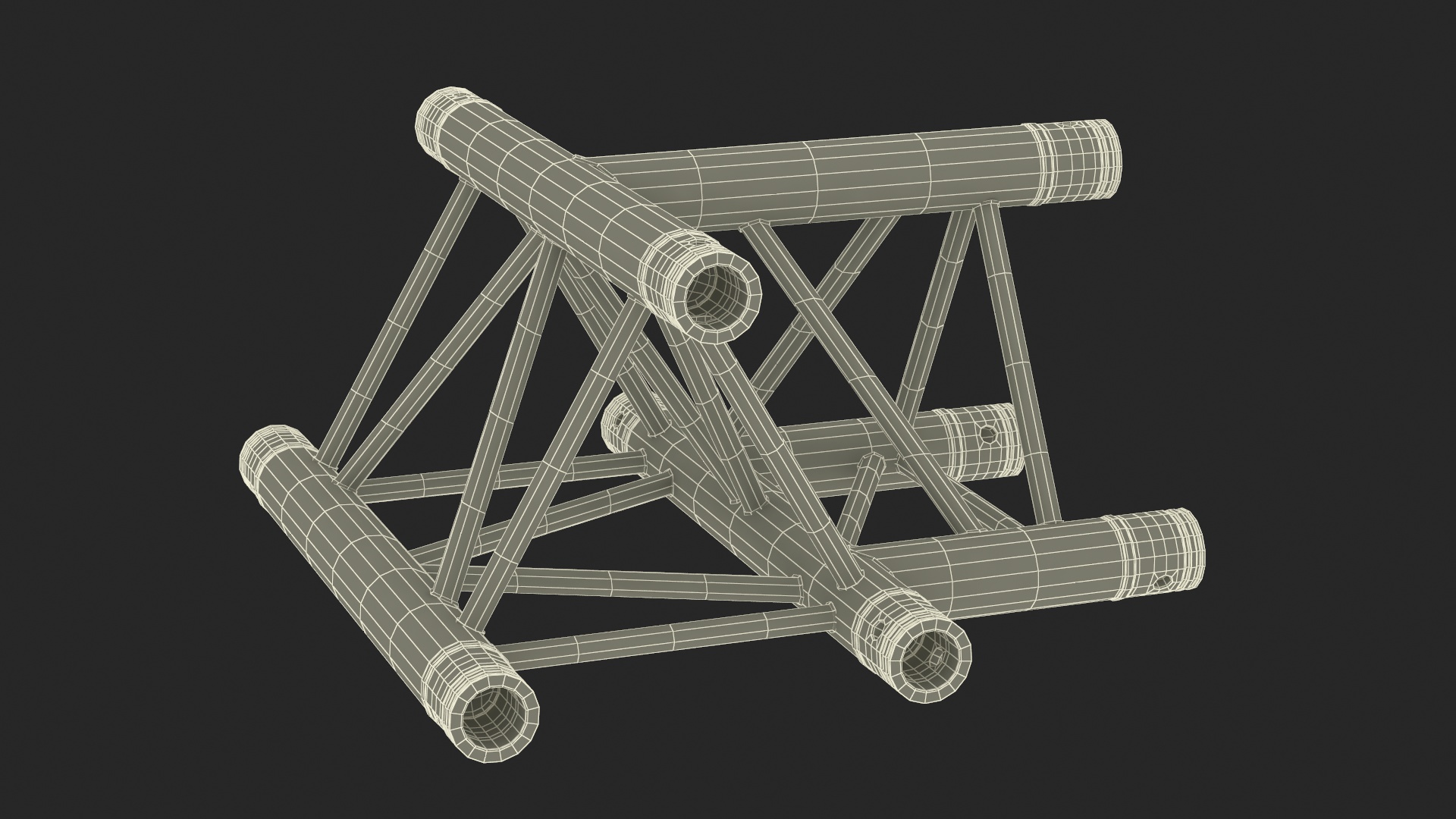 Architecture Triangular Truss Modular 3D