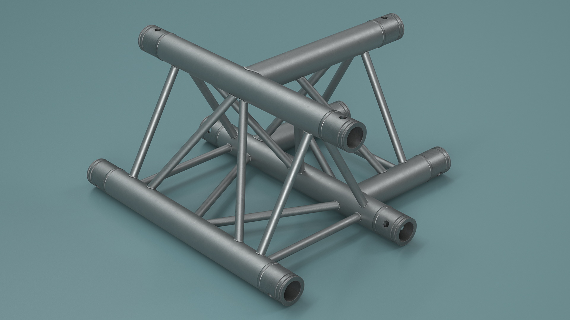 Architecture Triangular Truss Modular 3D