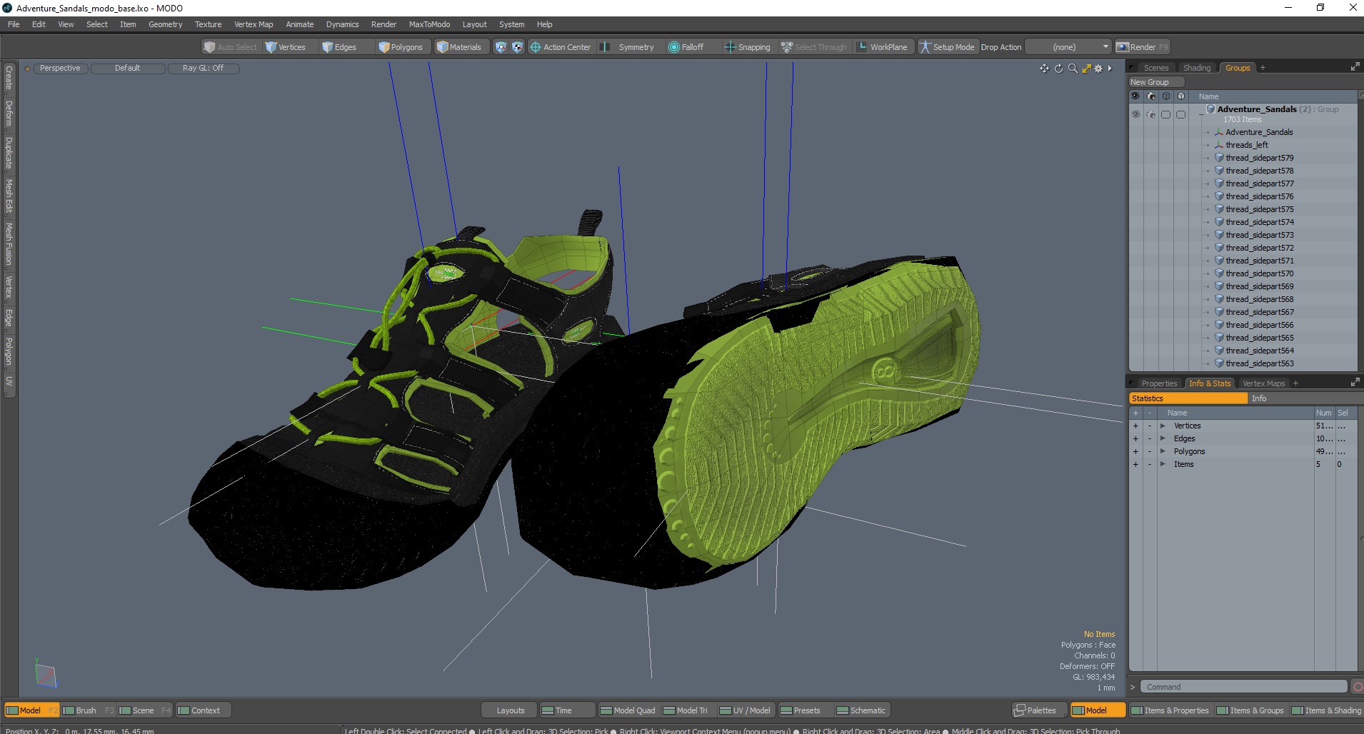 Adventure Sandals 3D