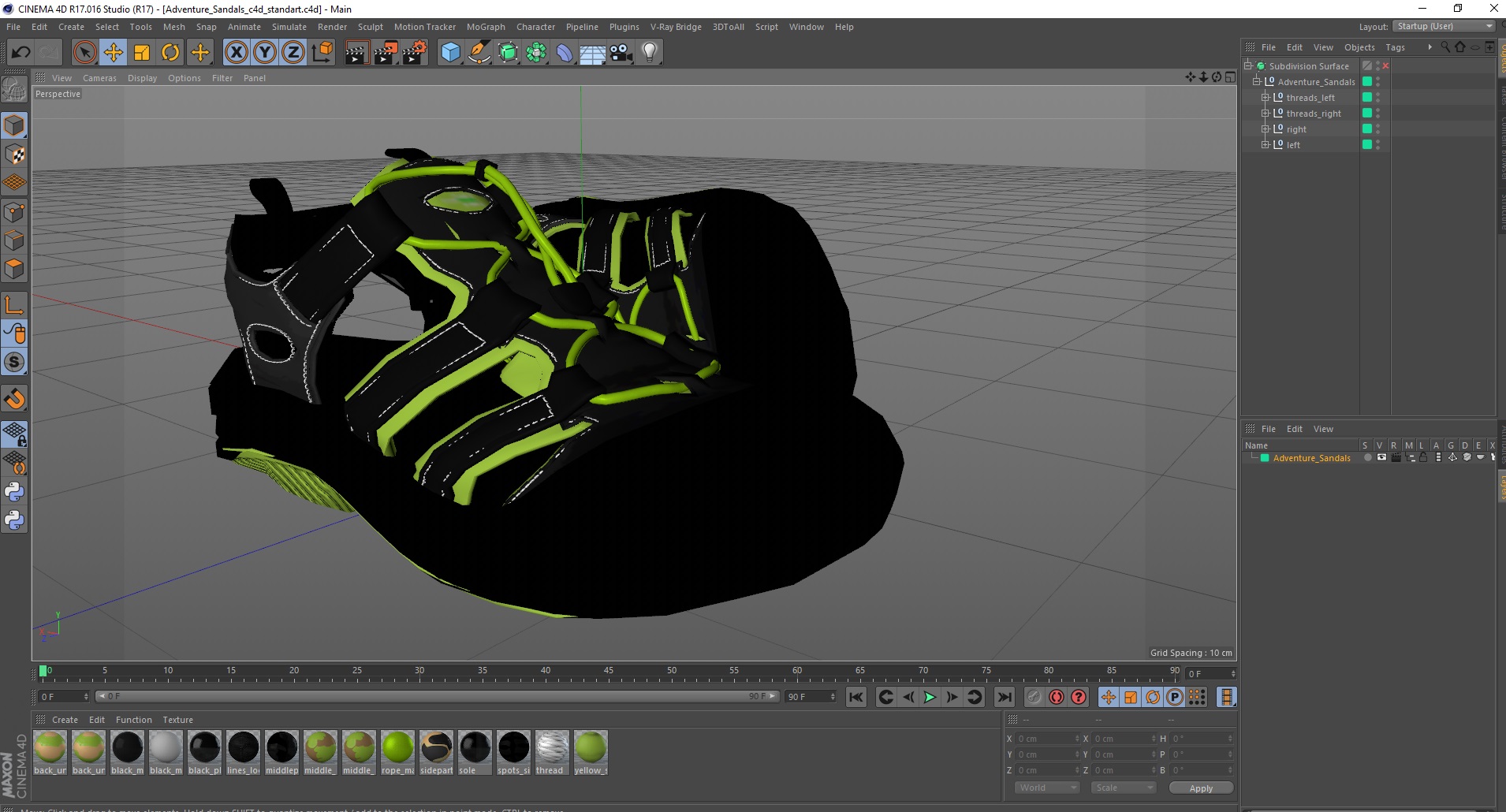 Adventure Sandals 3D