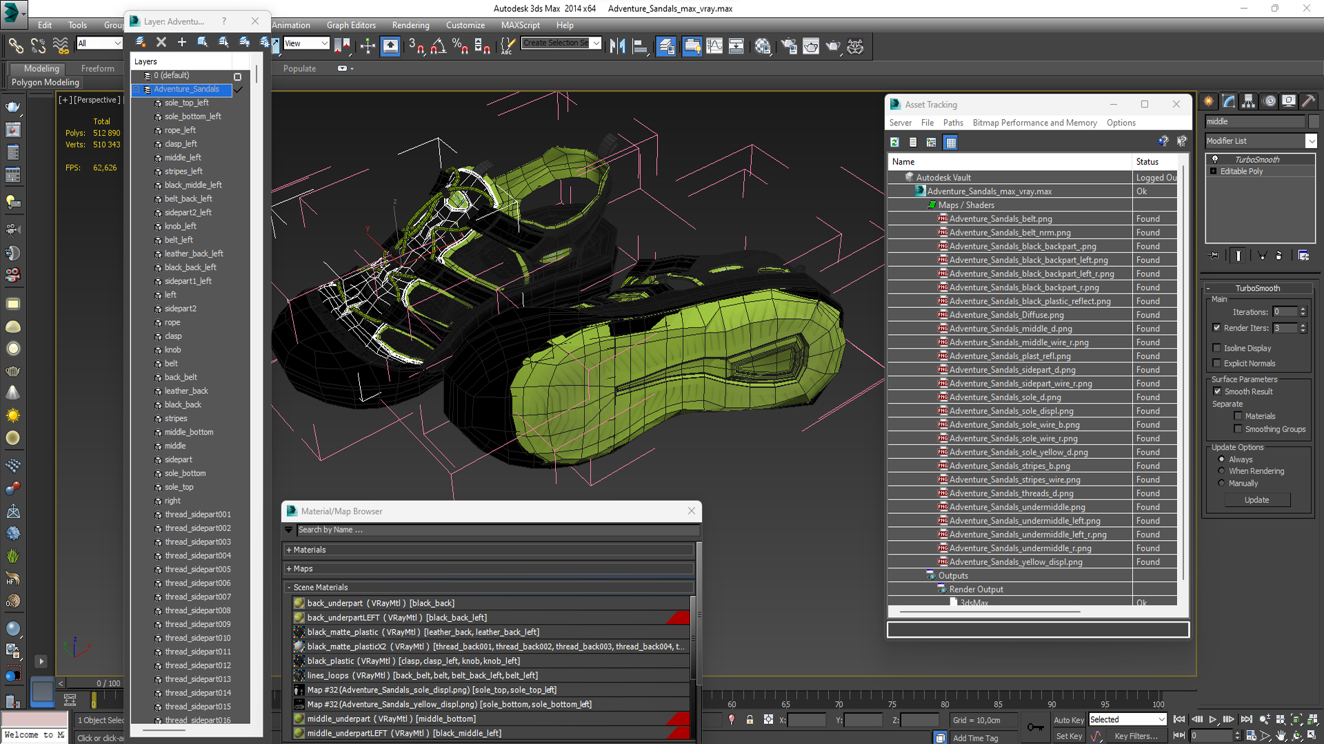 Adventure Sandals 3D