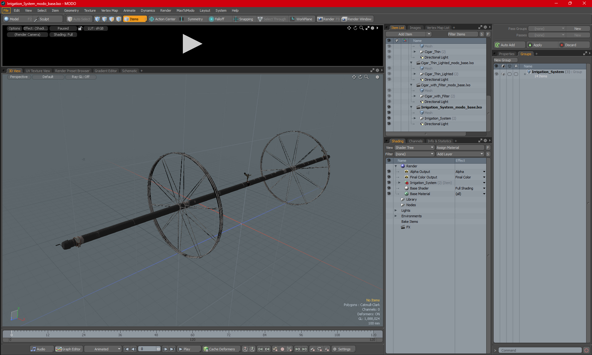 Irrigation System 3D
