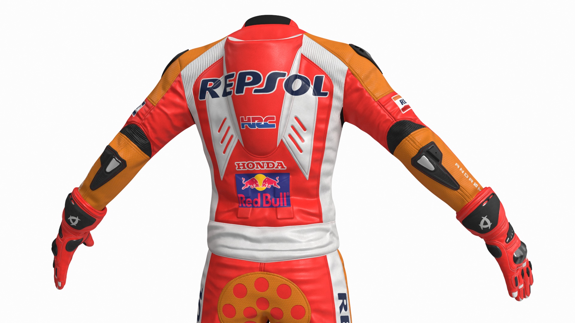 3D Honda Racing Suit Red