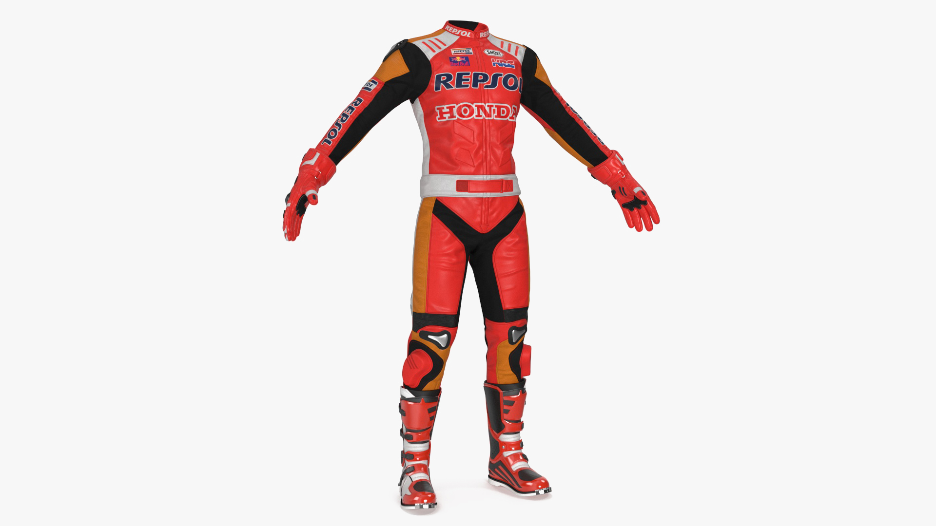 3D Honda Racing Suit Red