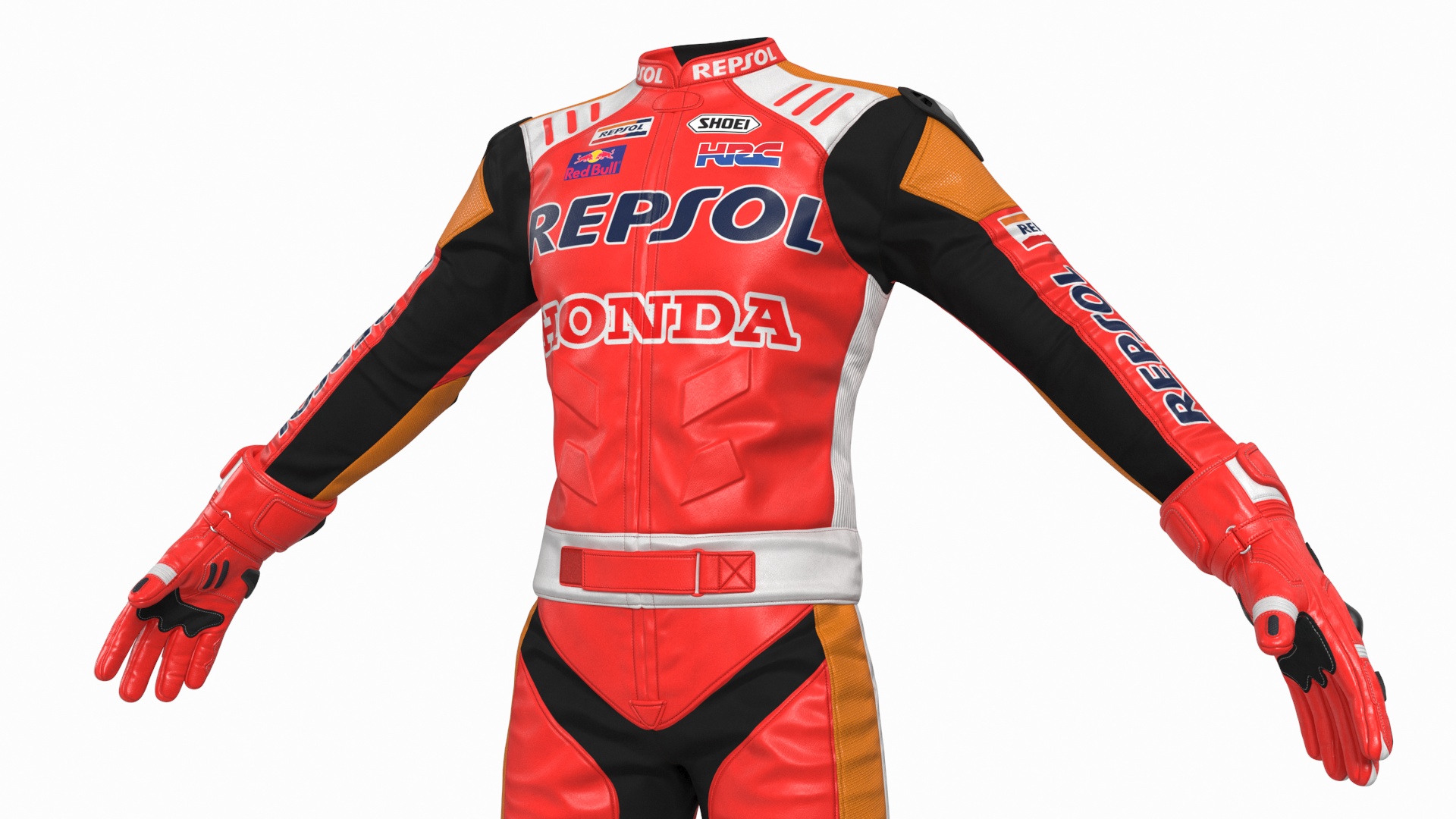 3D Honda Racing Suit Red