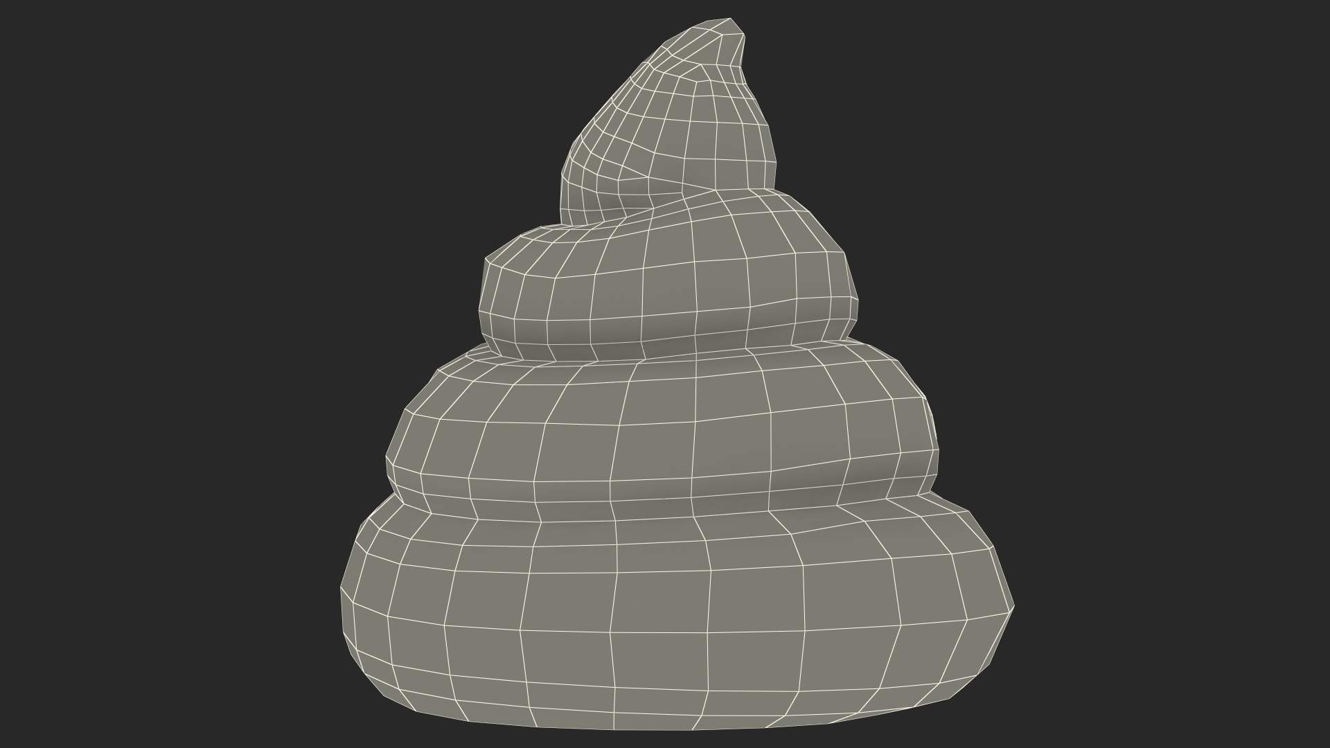 3D Poop Emoji Smiling Eyes model