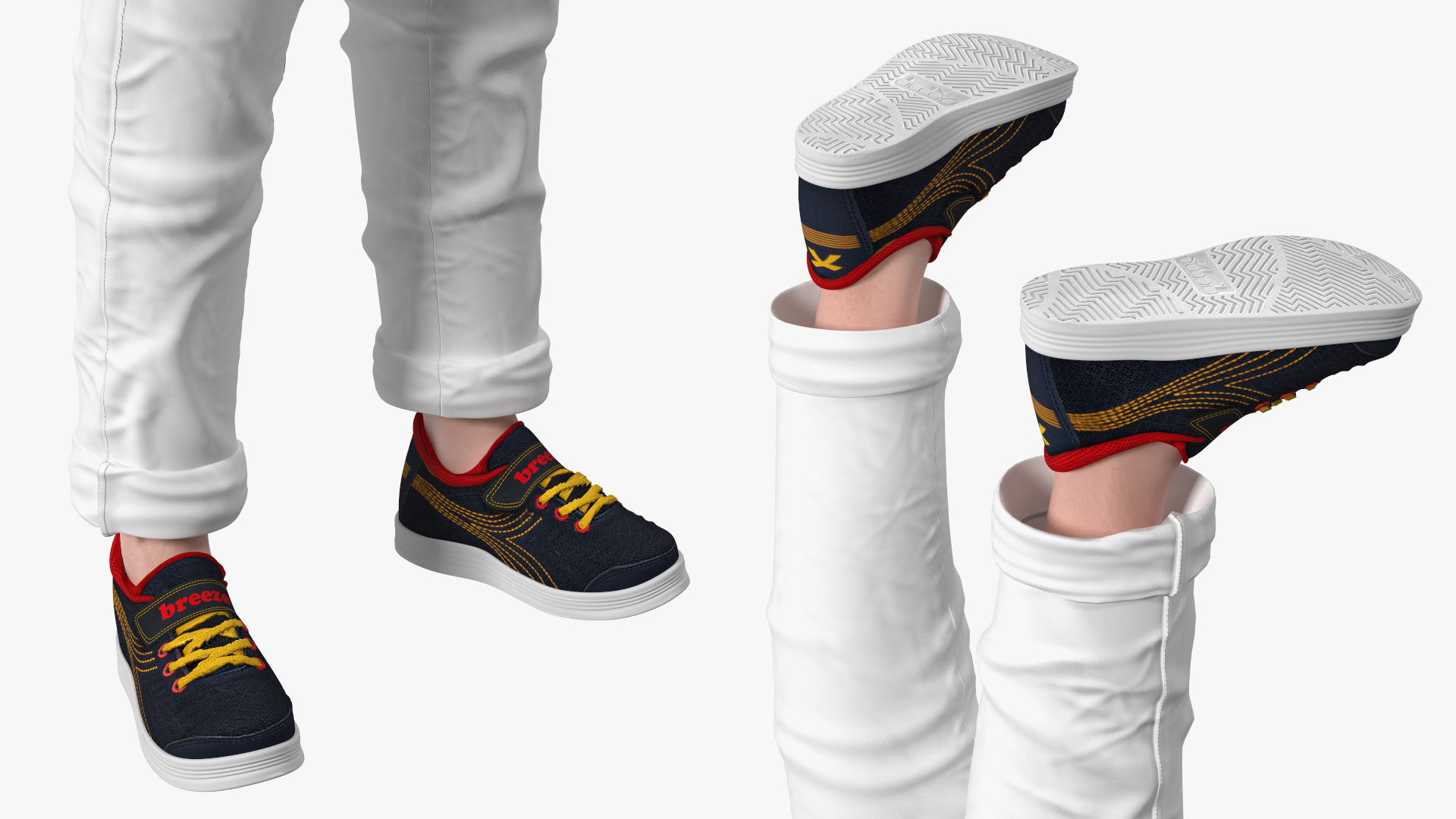 3D Asian Child Boy Street Style model