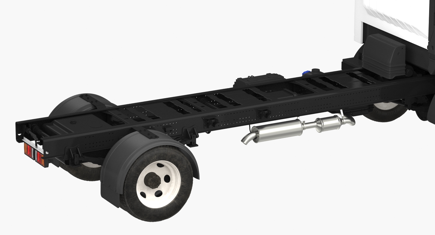 3D Commercial Truck Isuzu NPR 2018 Rigged model