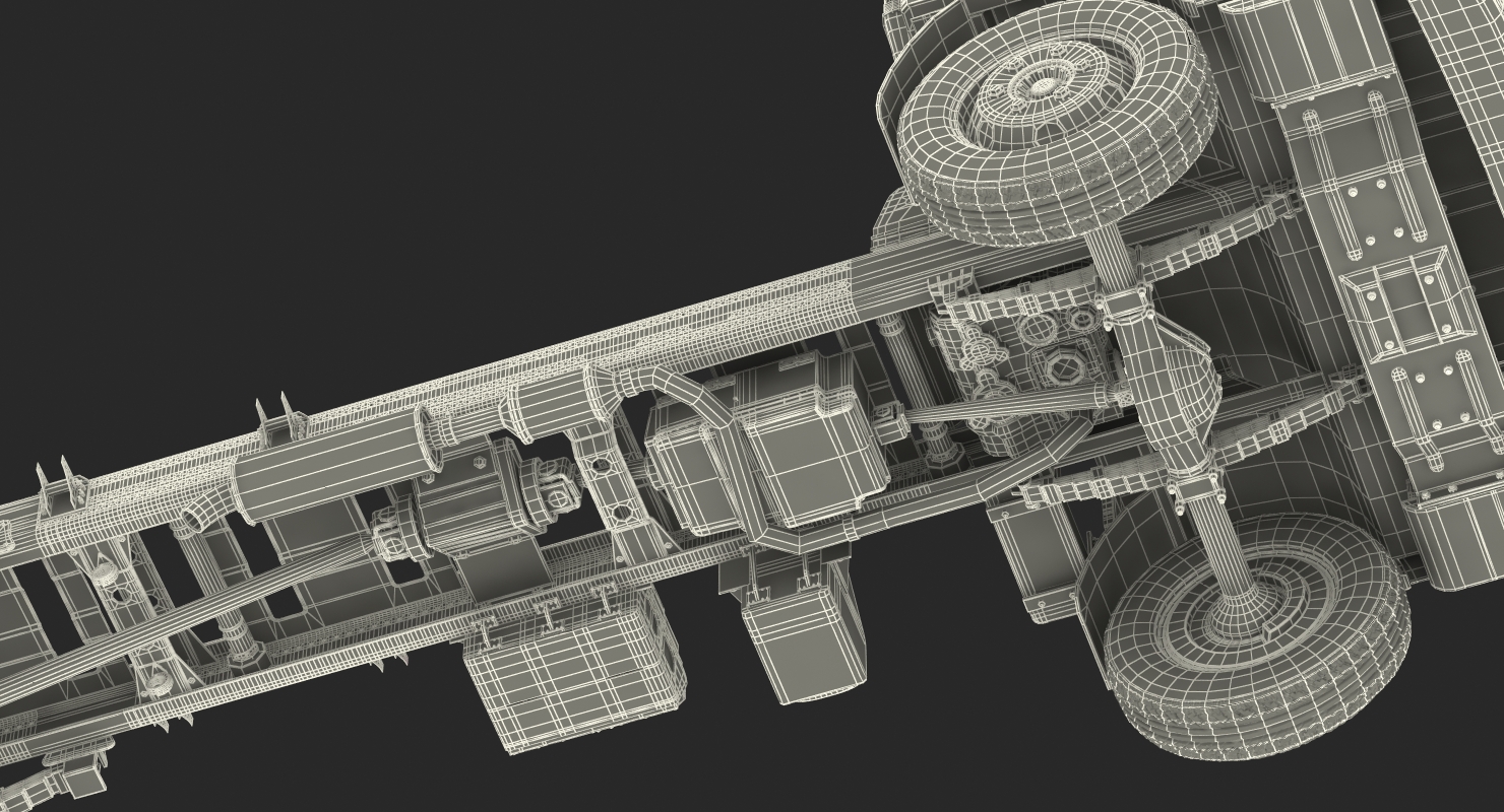 3D Commercial Truck Isuzu NPR 2018 Rigged model