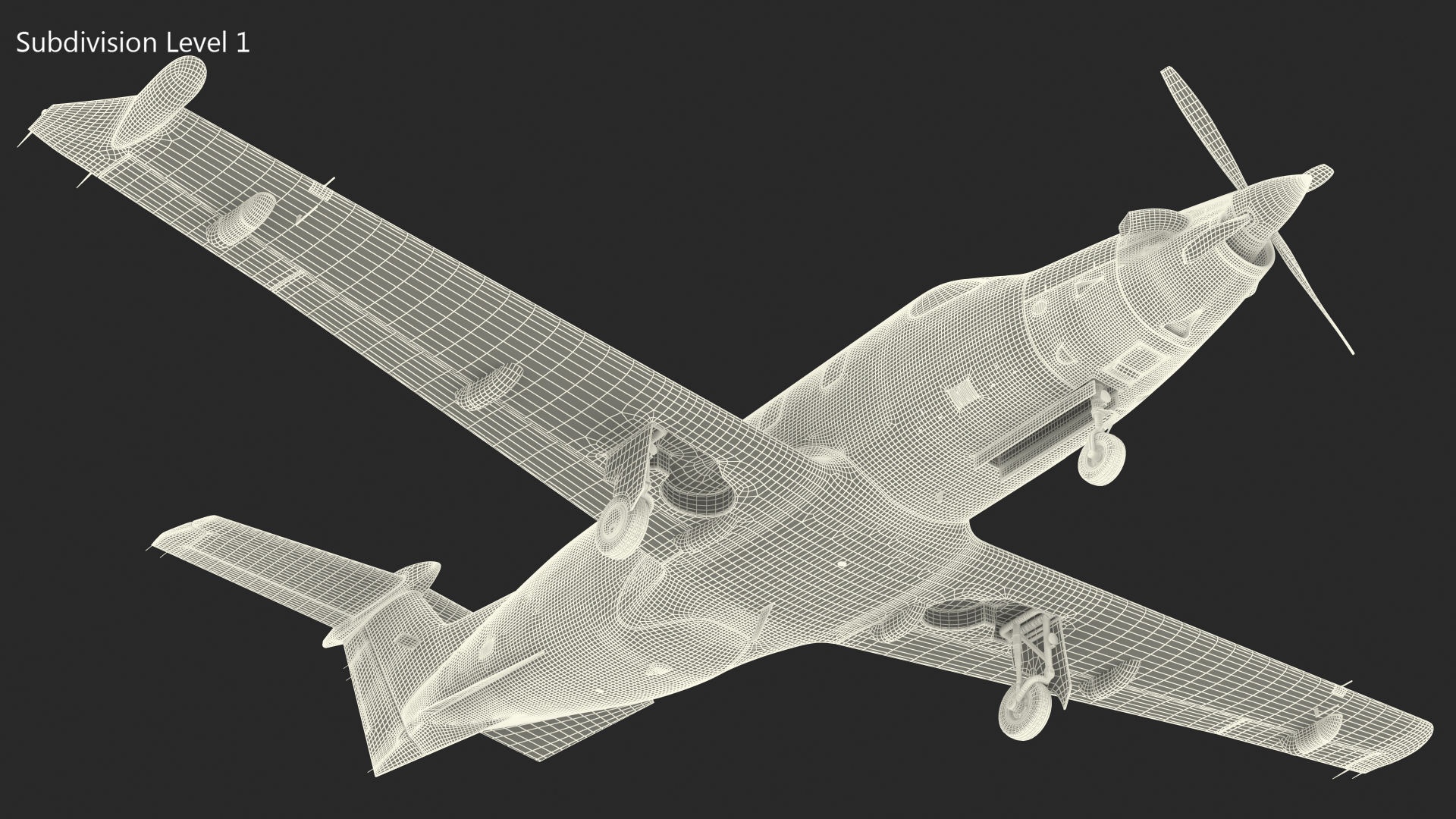 Turboprop Business Aircraft 3D