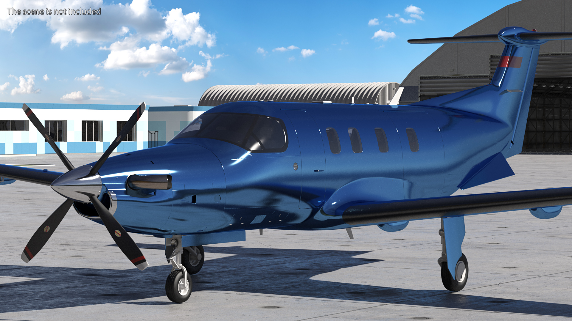 Turboprop Business Aircraft 3D