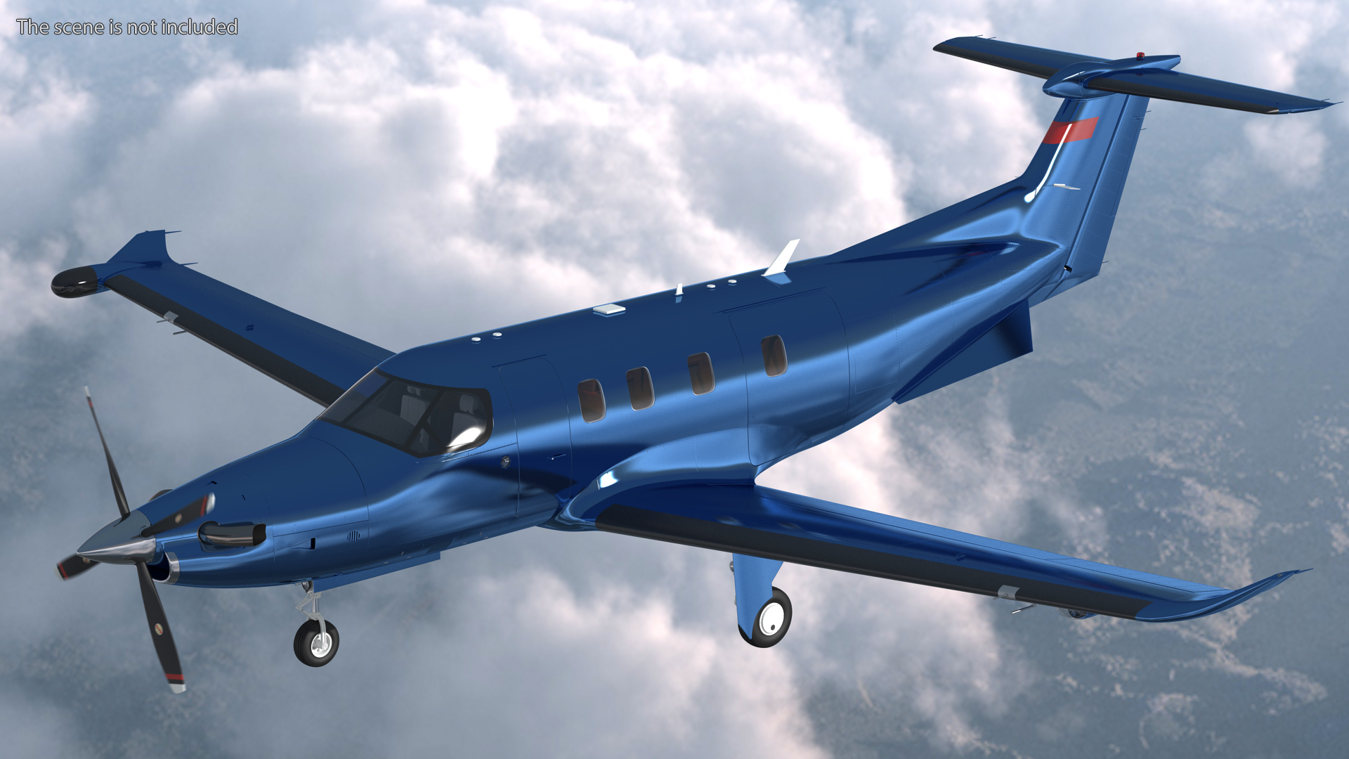 Turboprop Business Aircraft 3D