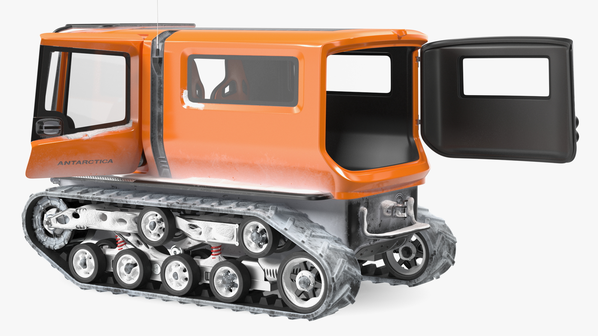 Polar Venturi Vehicle Snowy Simple Interior Rigged for Maya 3D model