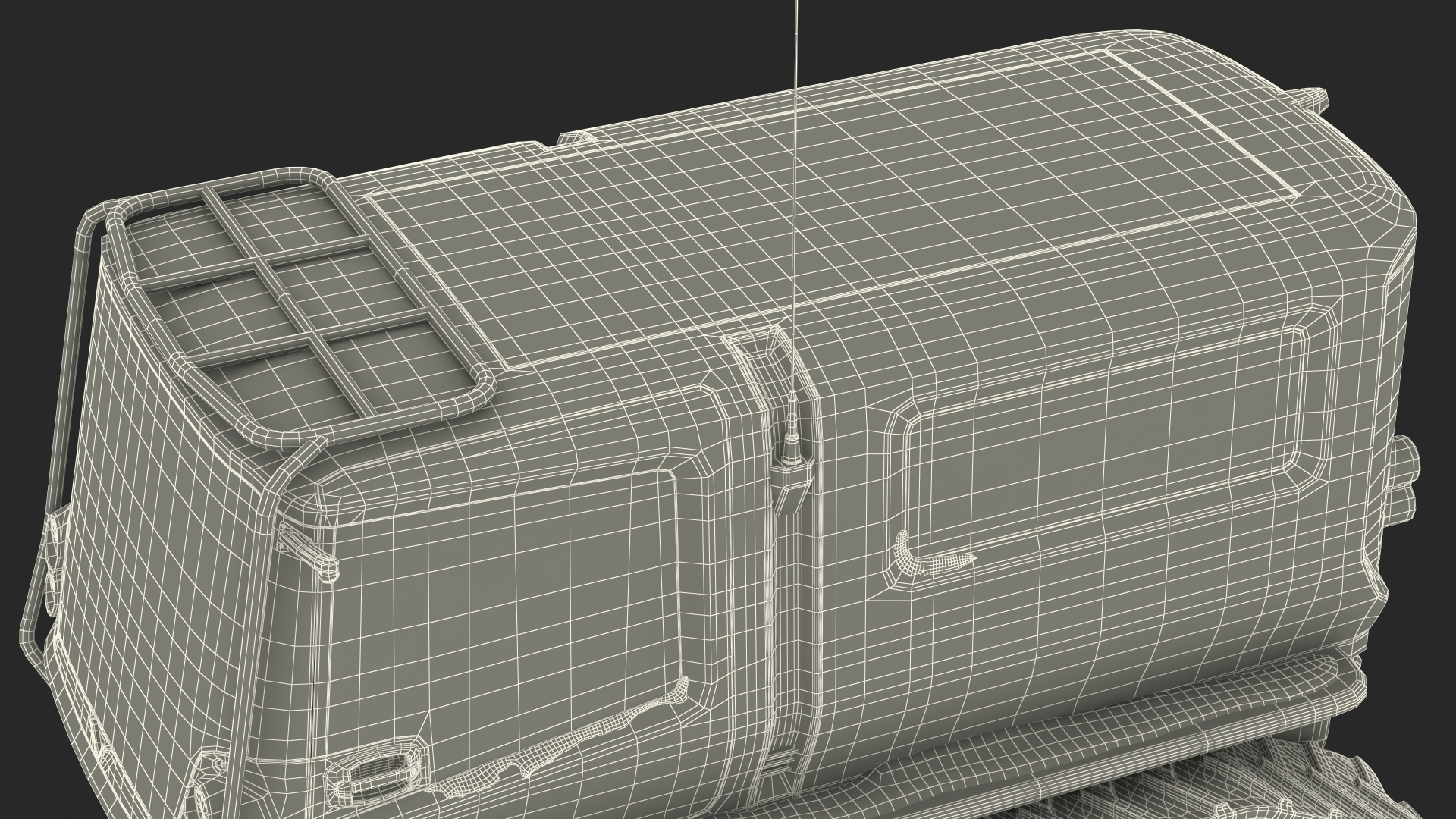 Polar Venturi Vehicle Snowy Simple Interior Rigged for Maya 3D model
