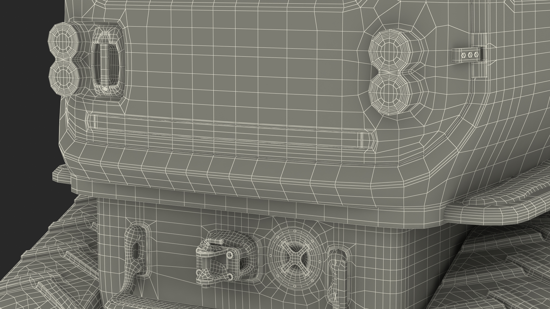 Polar Venturi Vehicle Snowy Simple Interior Rigged for Maya 3D model