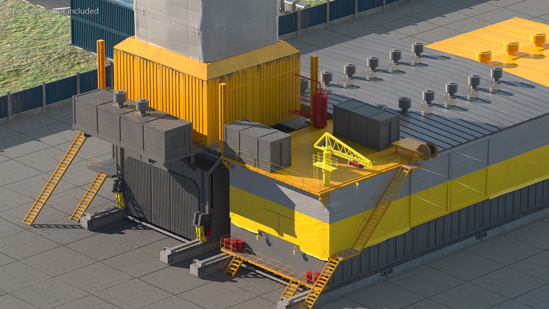 3D Polar Drilling Rig model