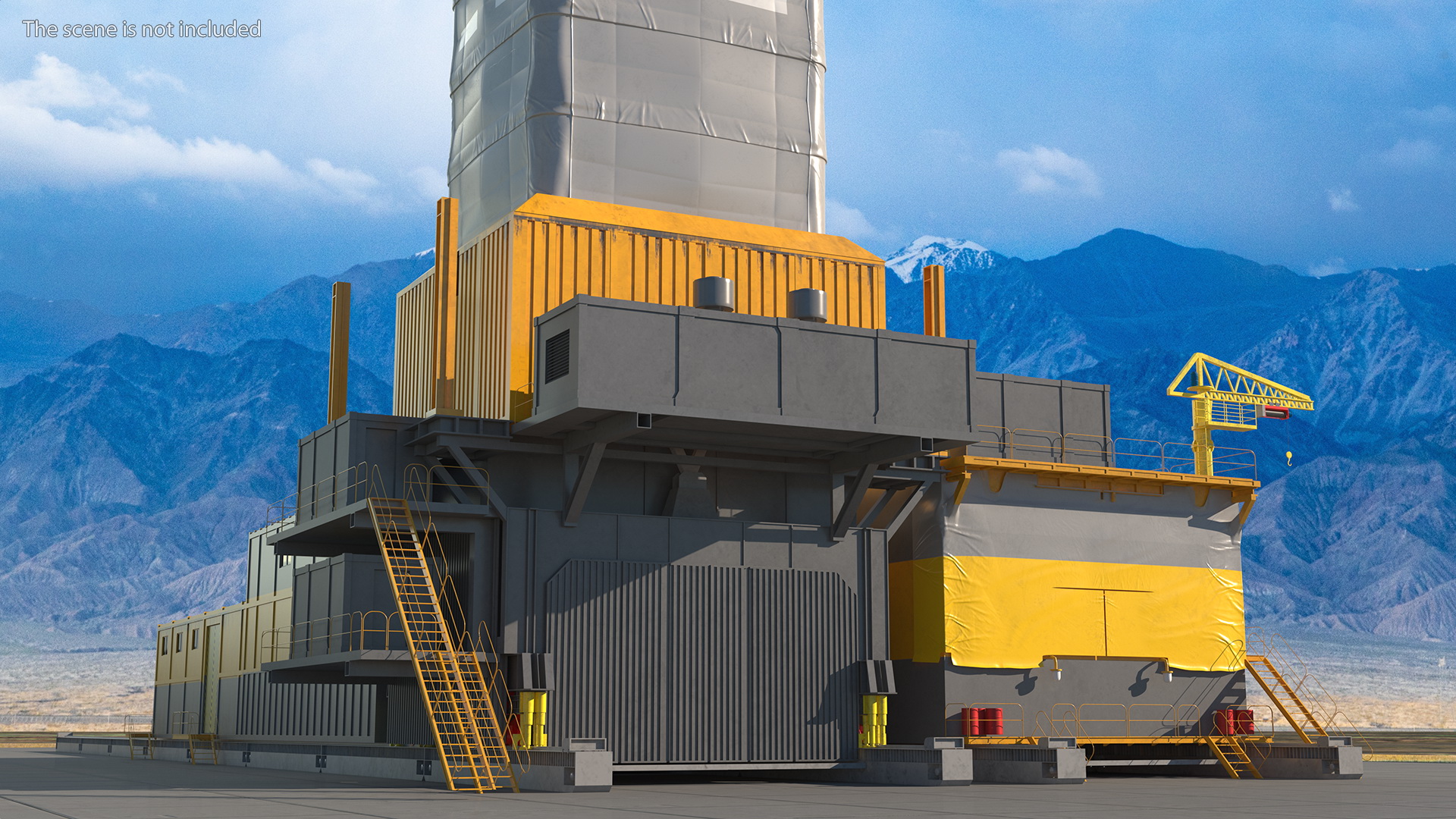 3D Polar Drilling Rig model