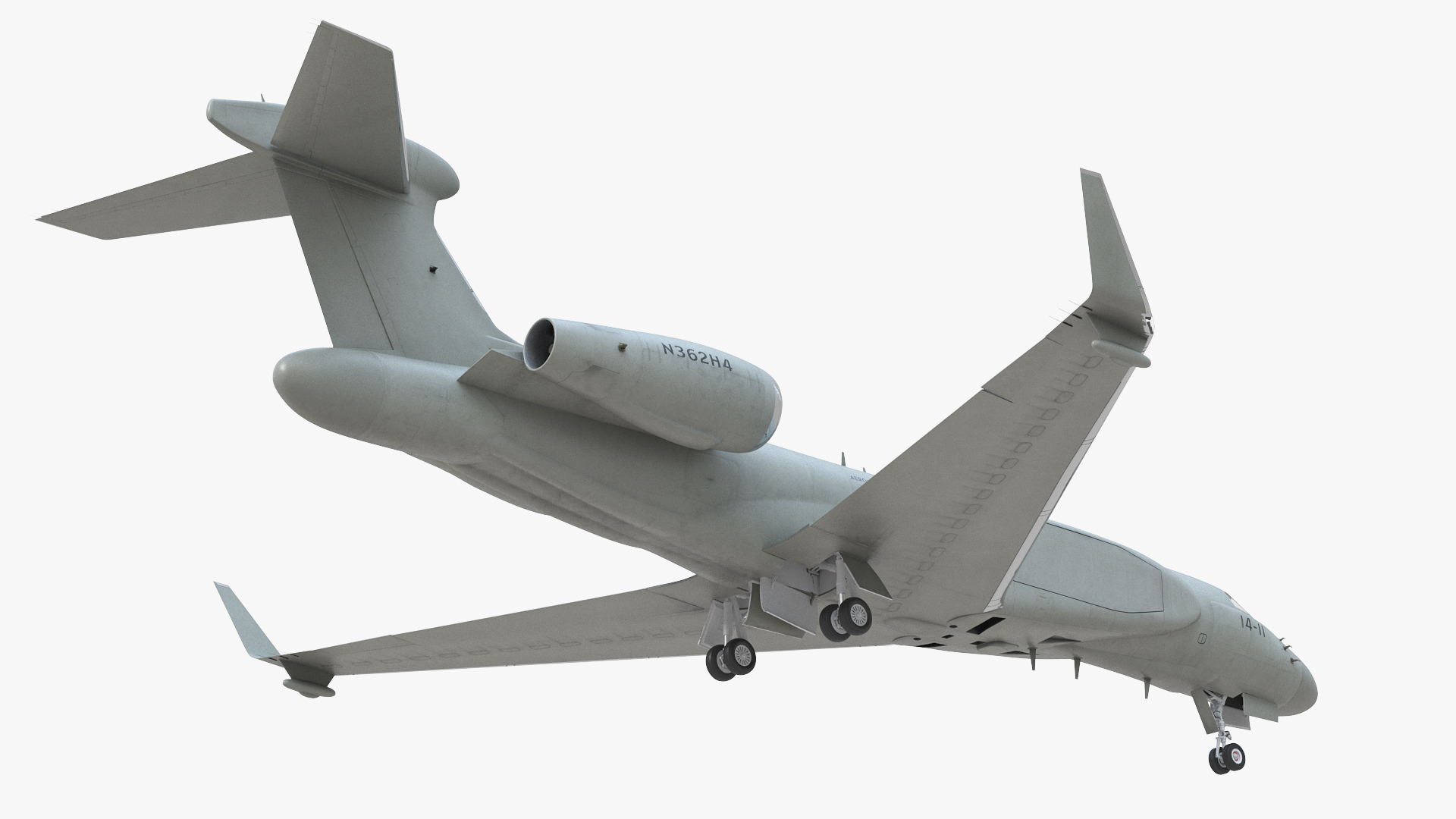 3D model CAEW G550 Green in Takeoff Position