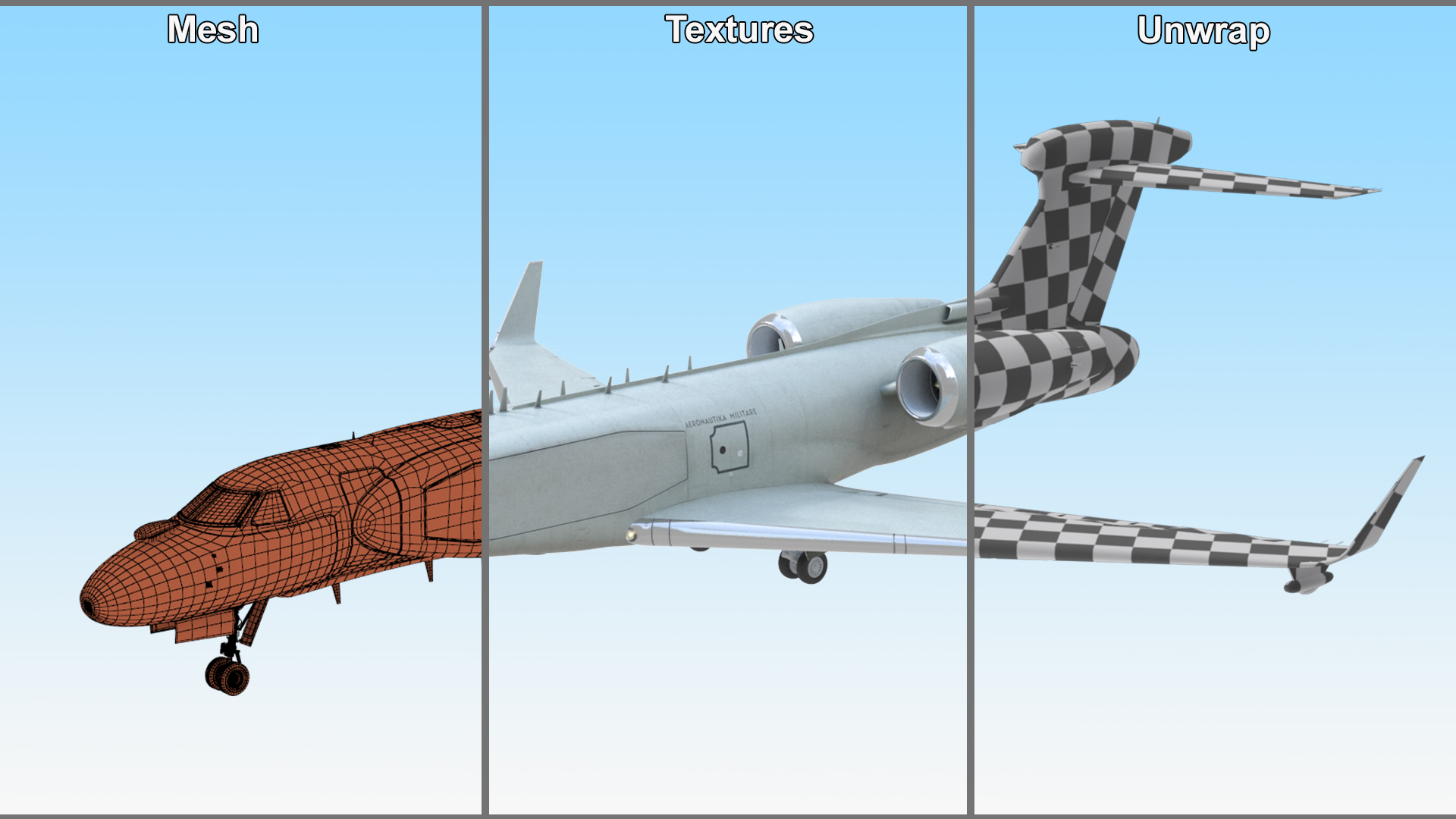 3D model CAEW G550 Green in Takeoff Position