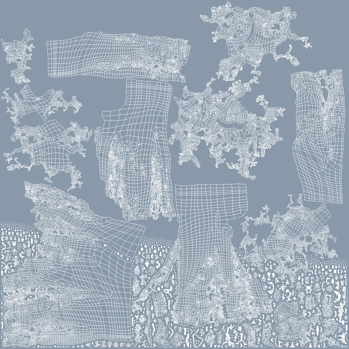3D Falling Water Small Stream