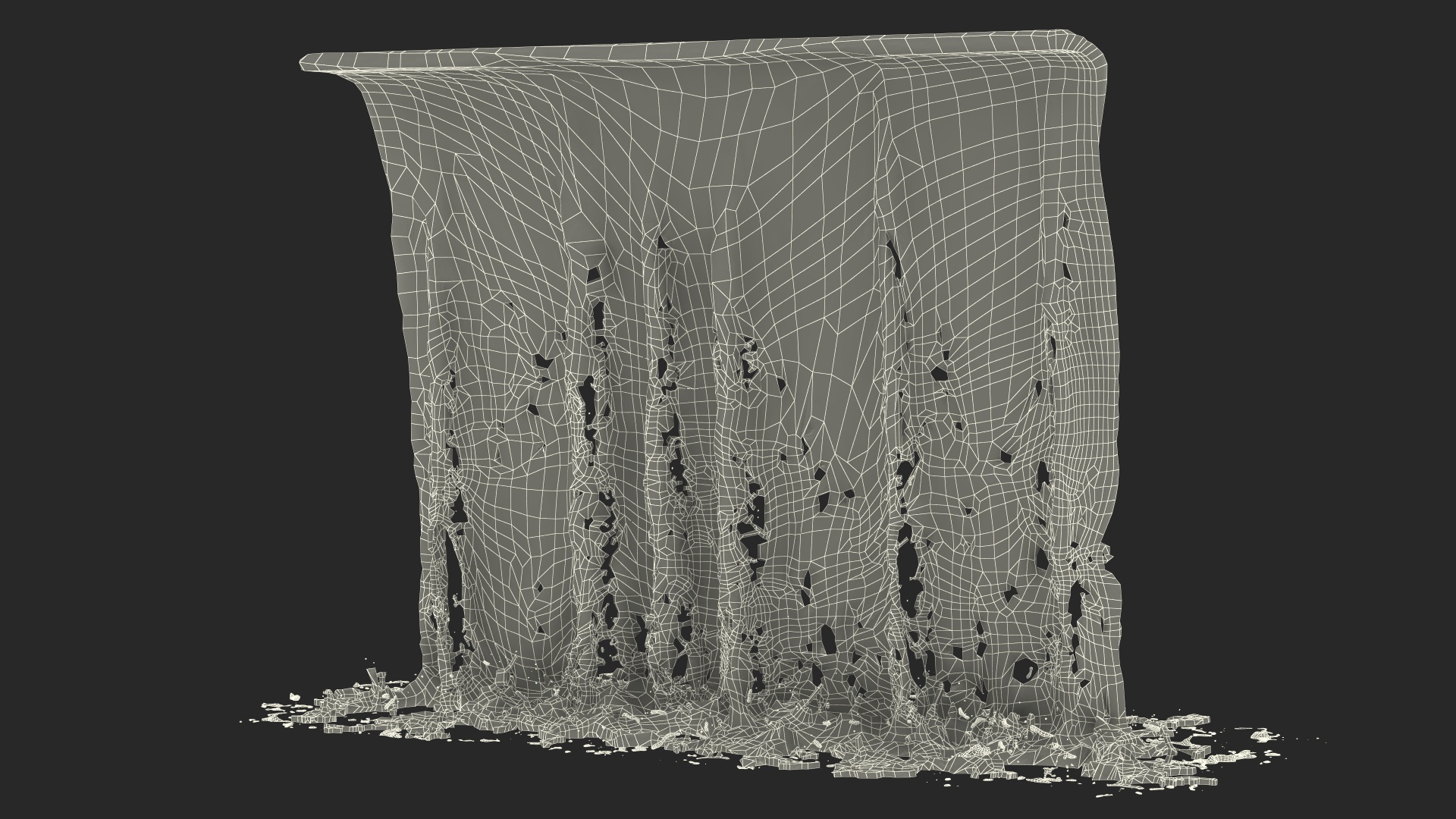 3D Falling Water Small Stream