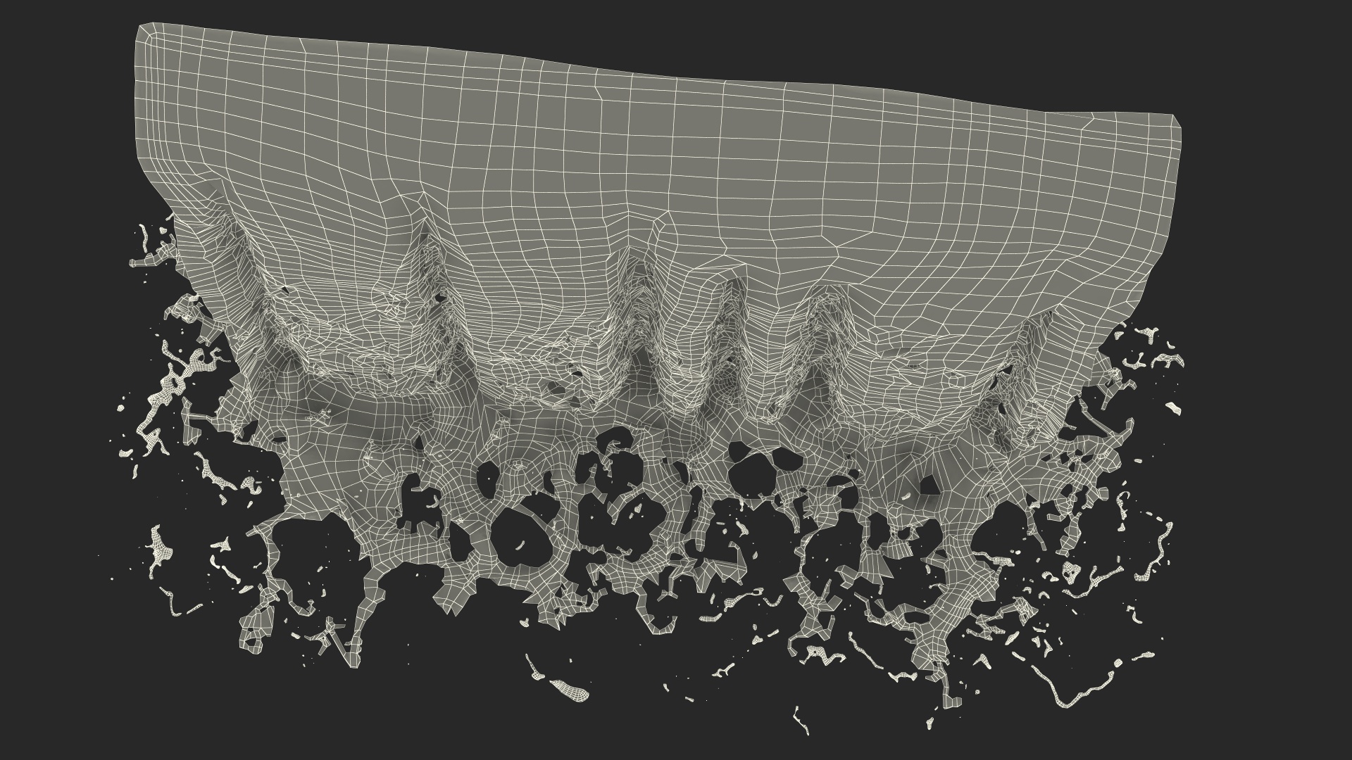 3D Falling Water Small Stream