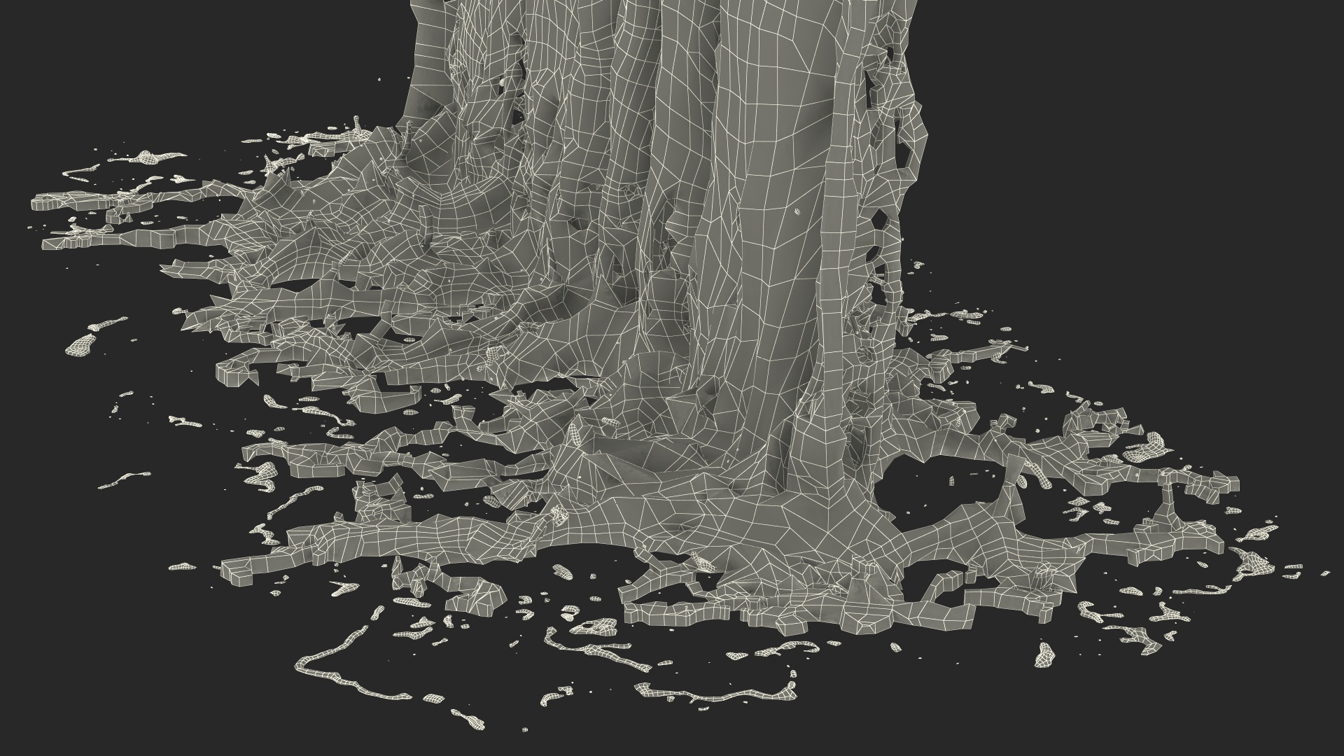 3D Falling Water Small Stream