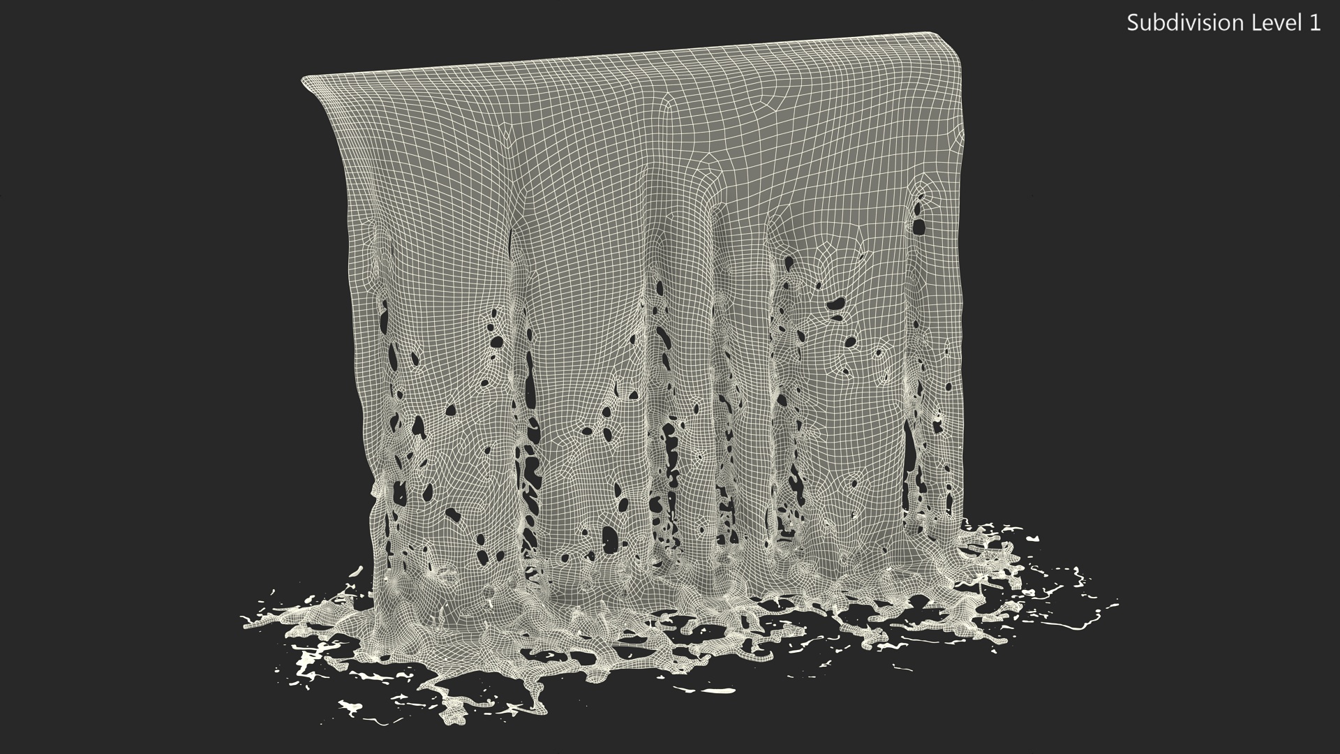 3D Falling Water Small Stream