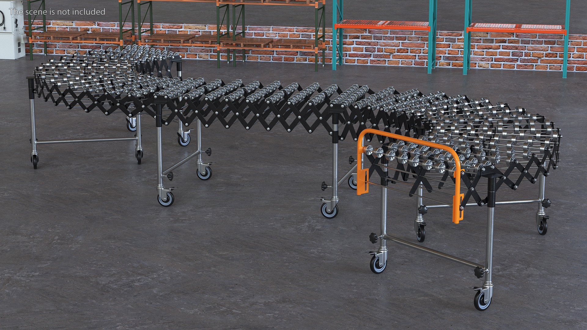 Folding Telescopic Roller Rigged 3D