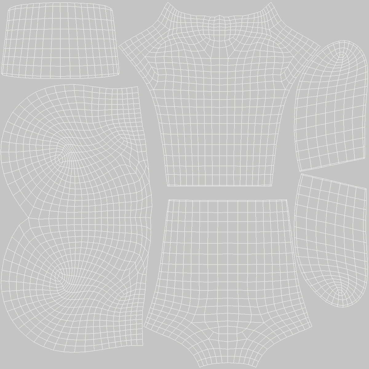 3D White Egghead Male Display Head