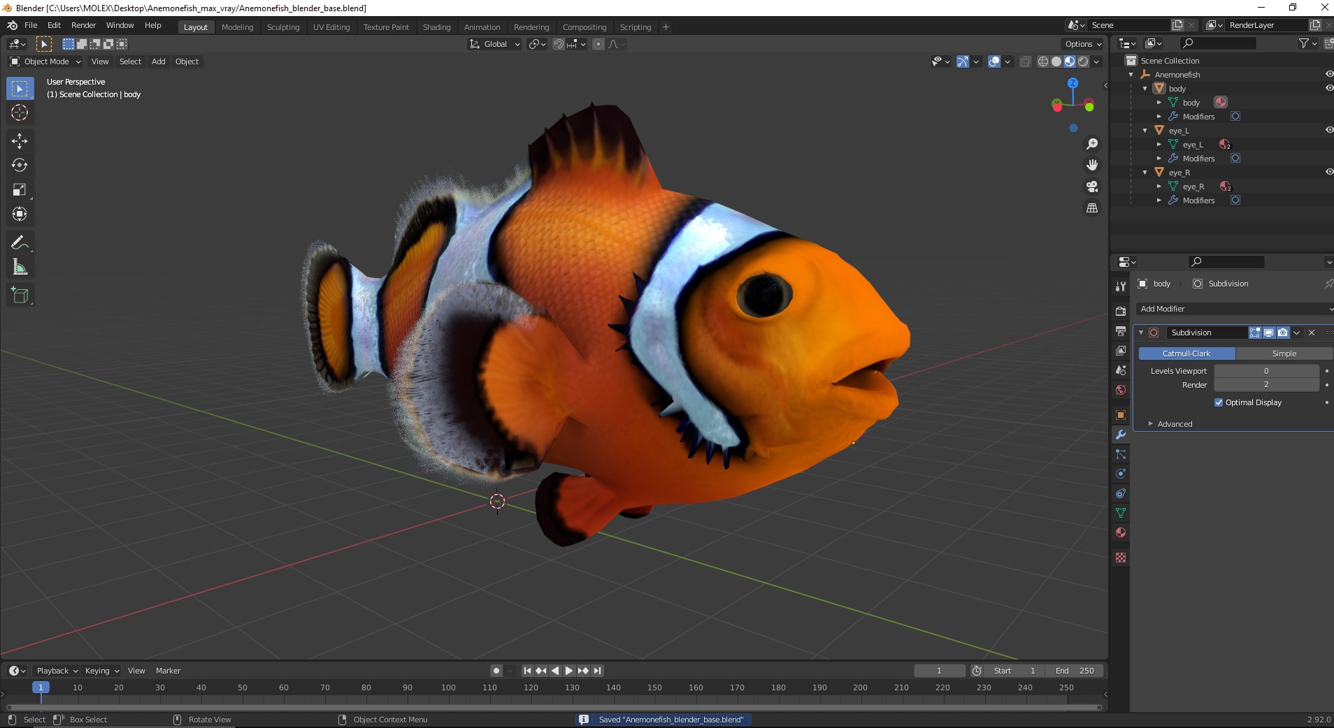 3D Anemonefish