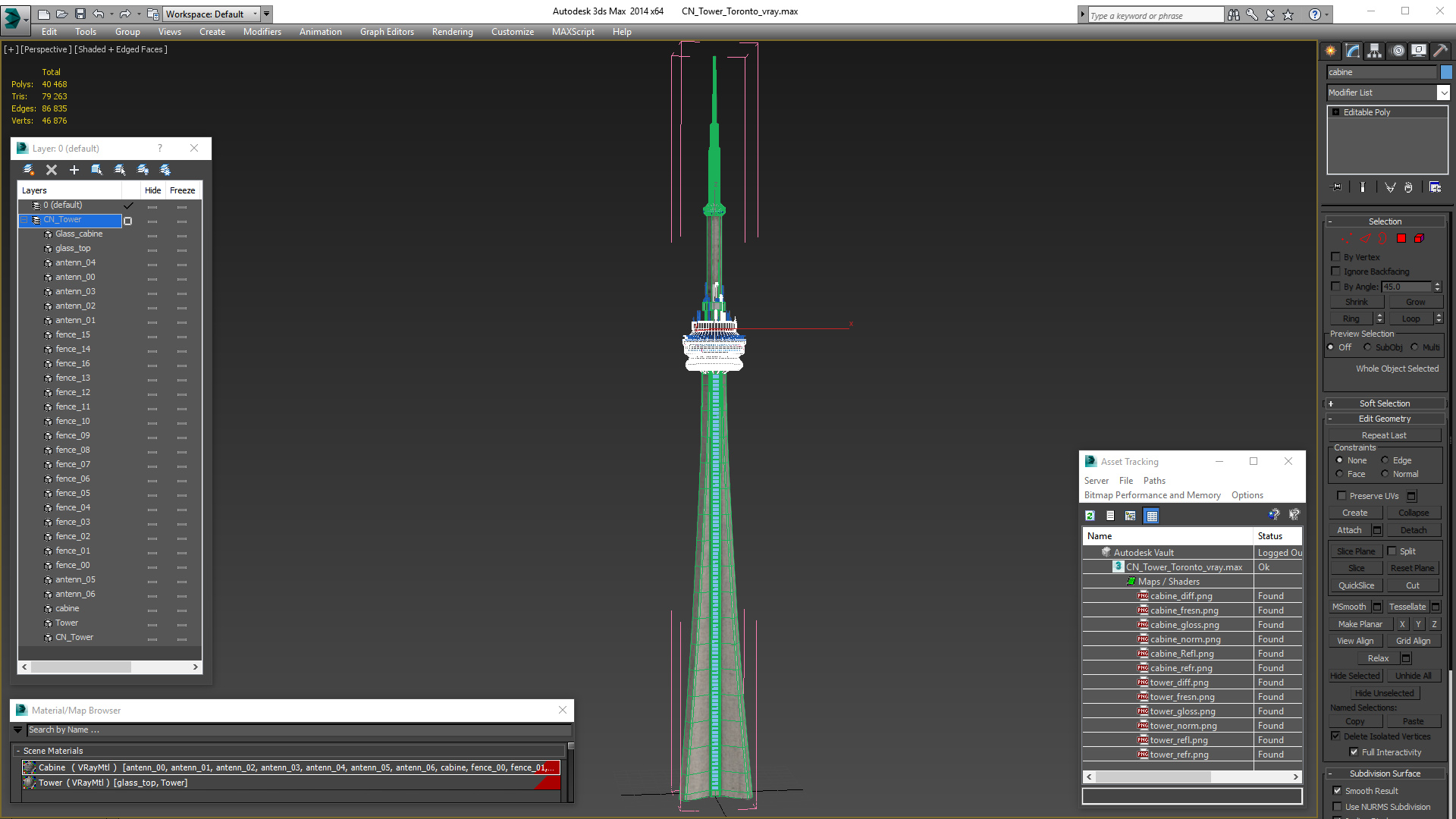 3D CN Tower Toronto