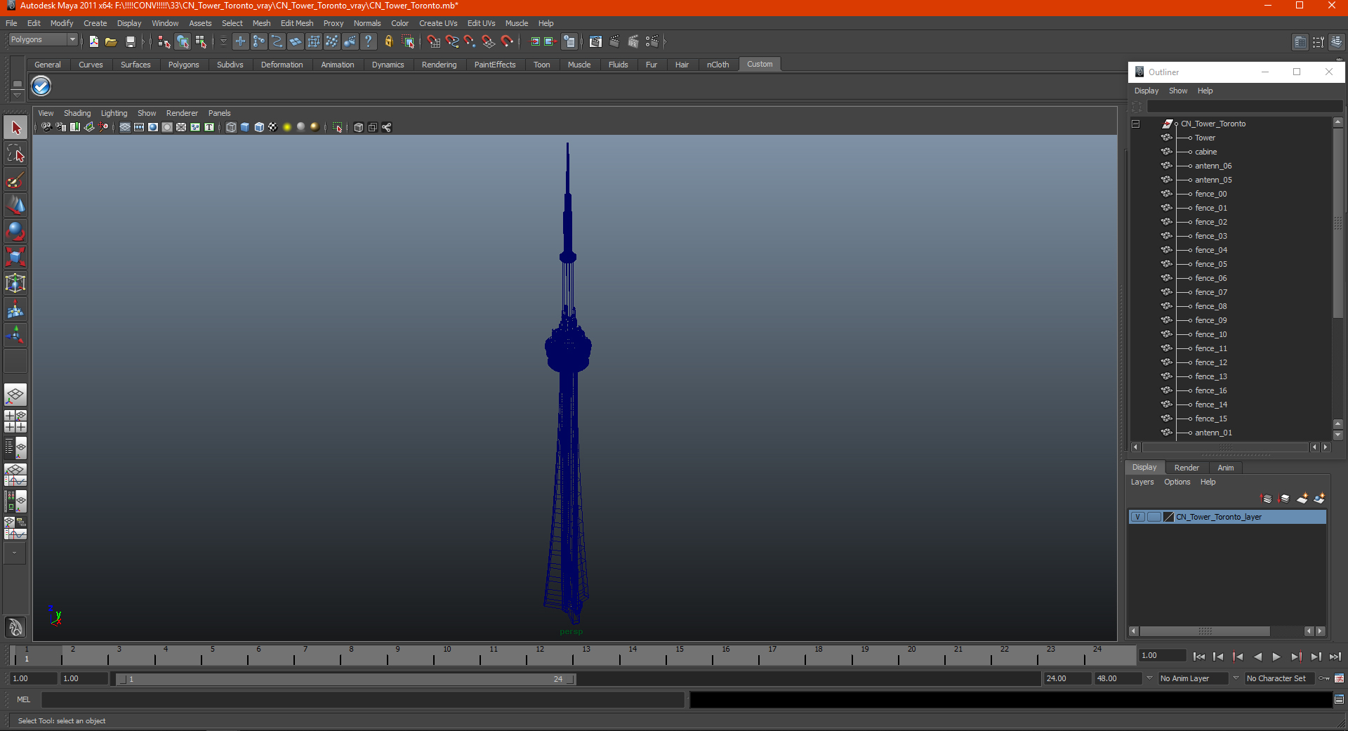 3D CN Tower Toronto