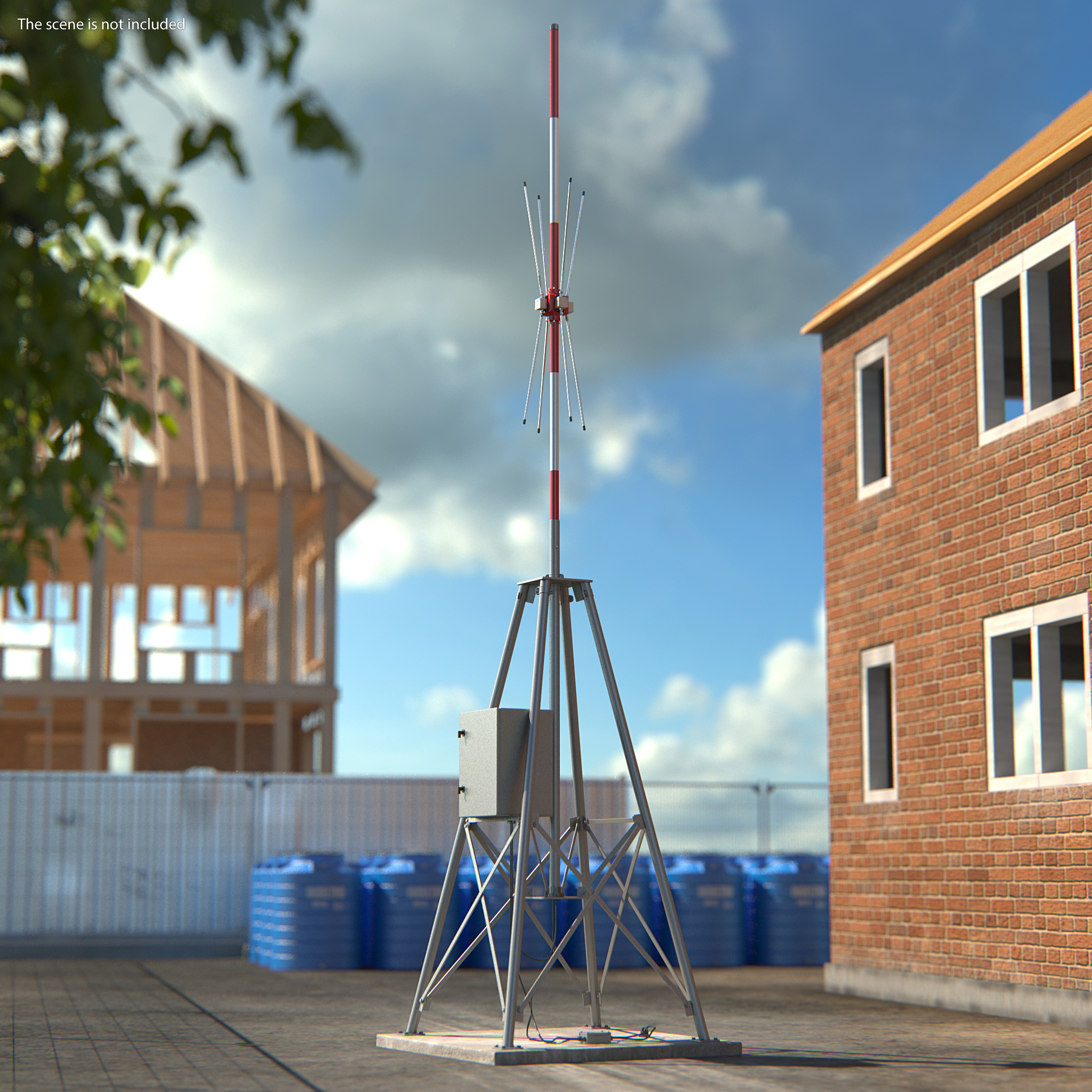 VTS Radio Direction Finder Antenna 3D model