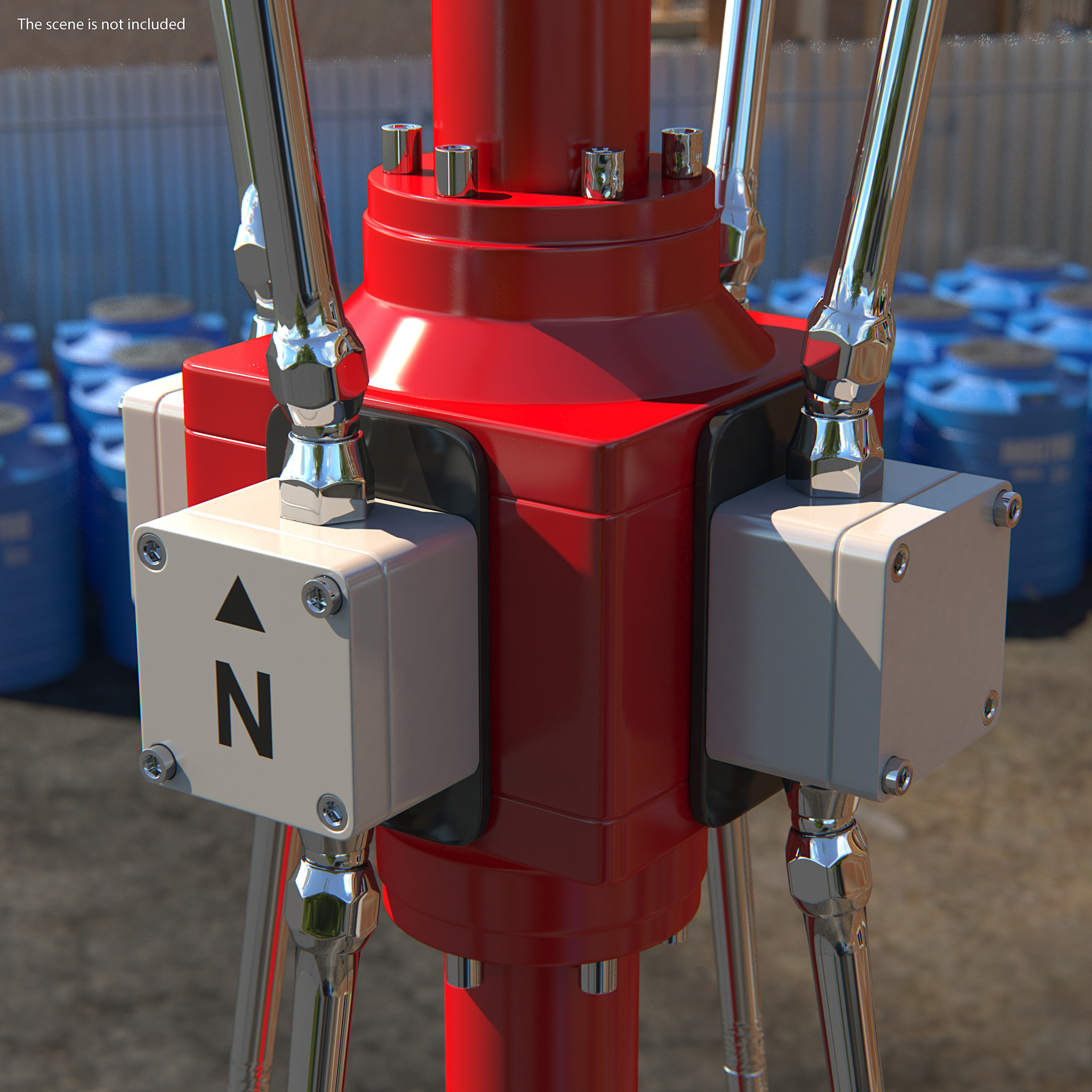 VTS Radio Direction Finder Antenna 3D model
