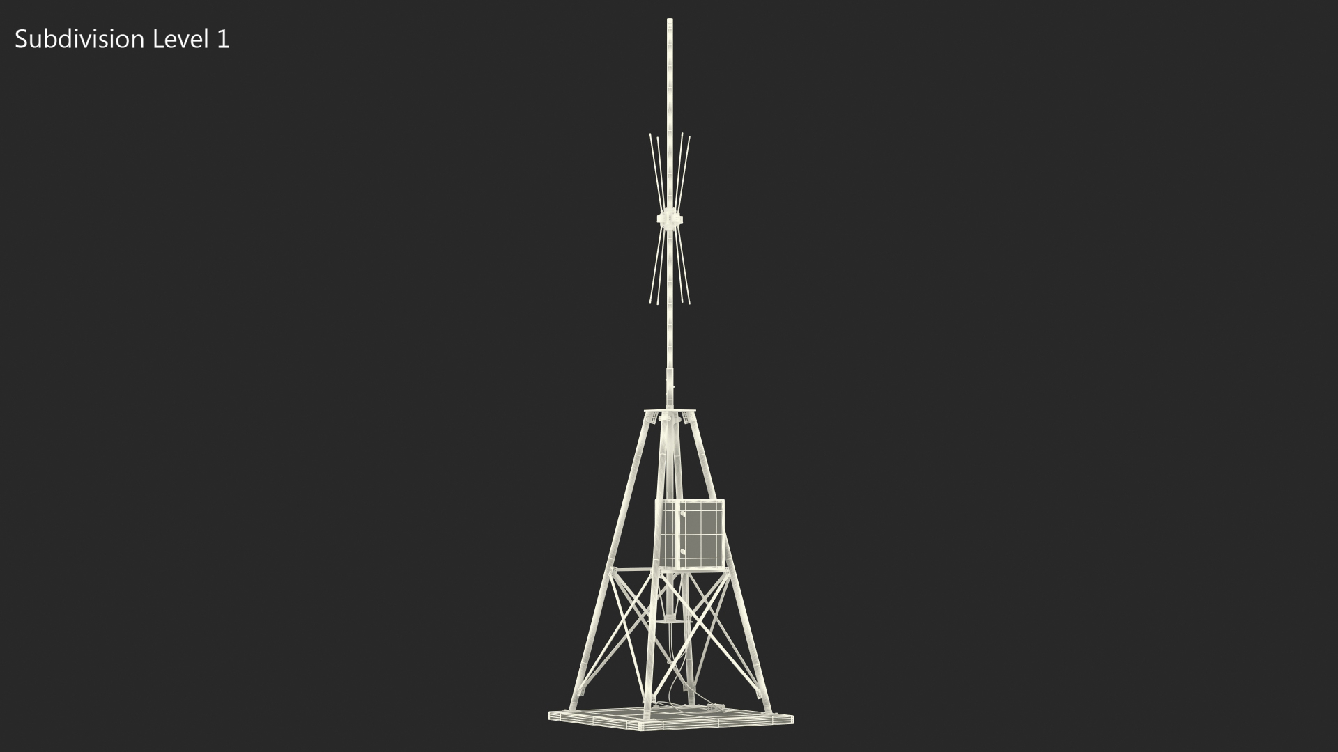 VTS Radio Direction Finder Antenna 3D model