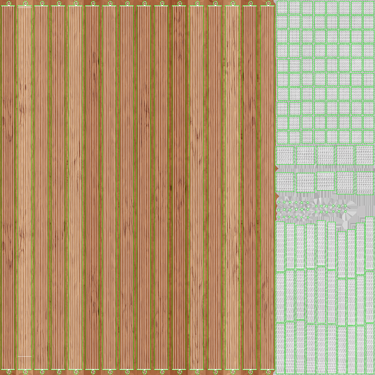 3D Bamboo Sushi Mat Half Rolled model