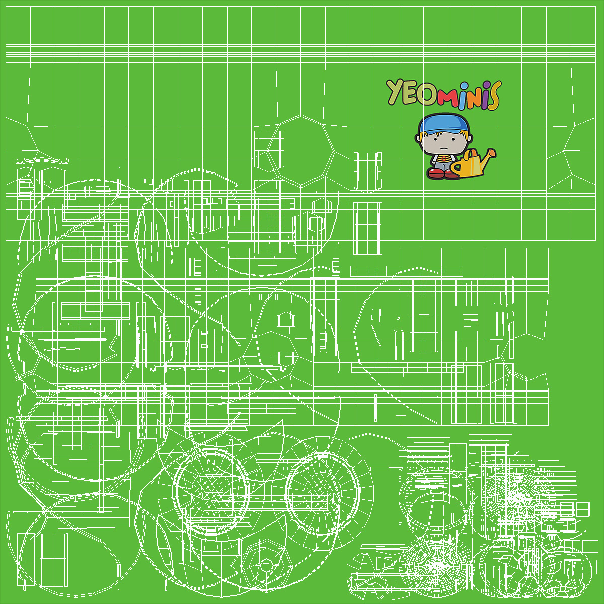 3D Metal Watering Can model