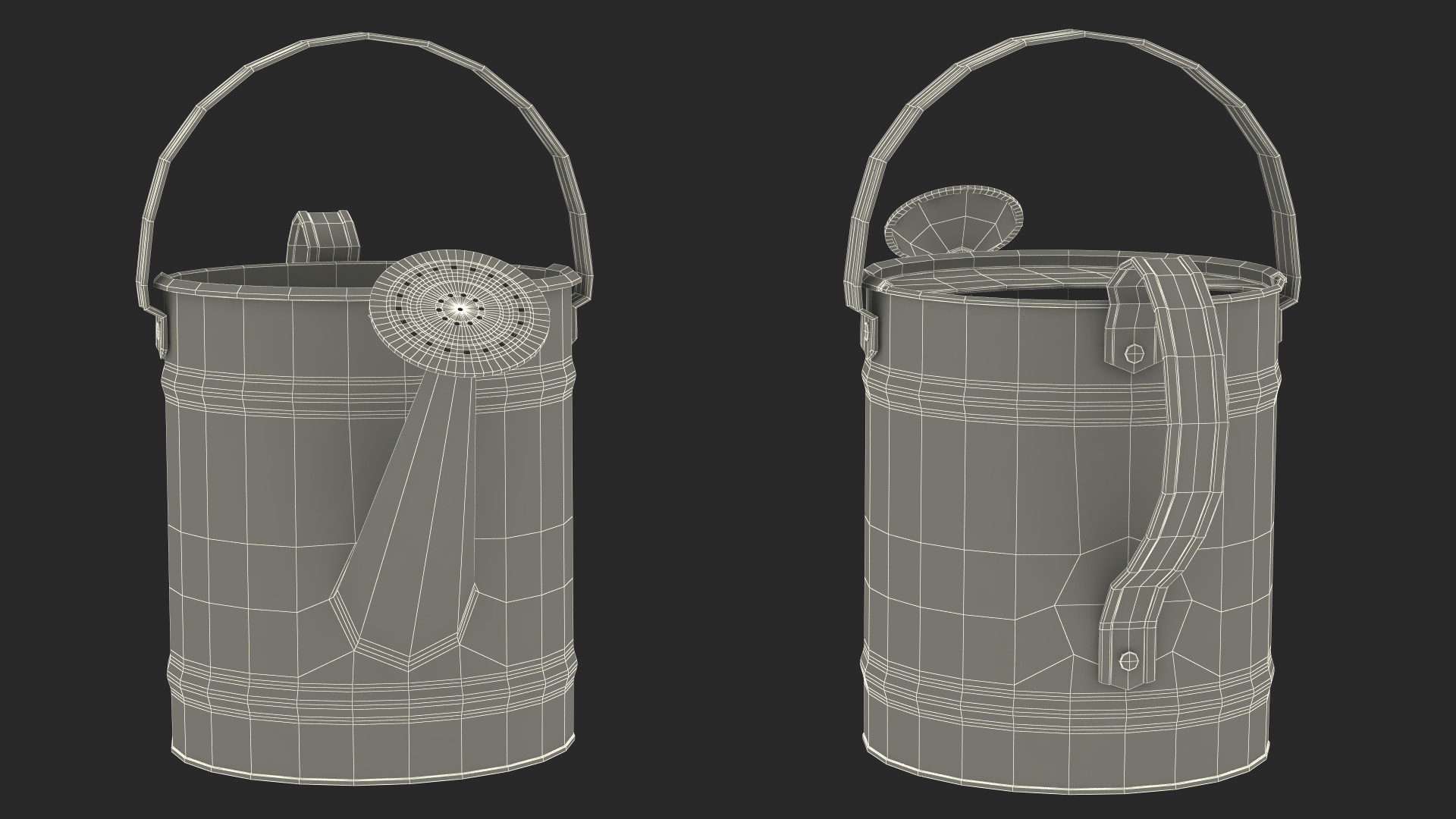 3D Metal Watering Can model