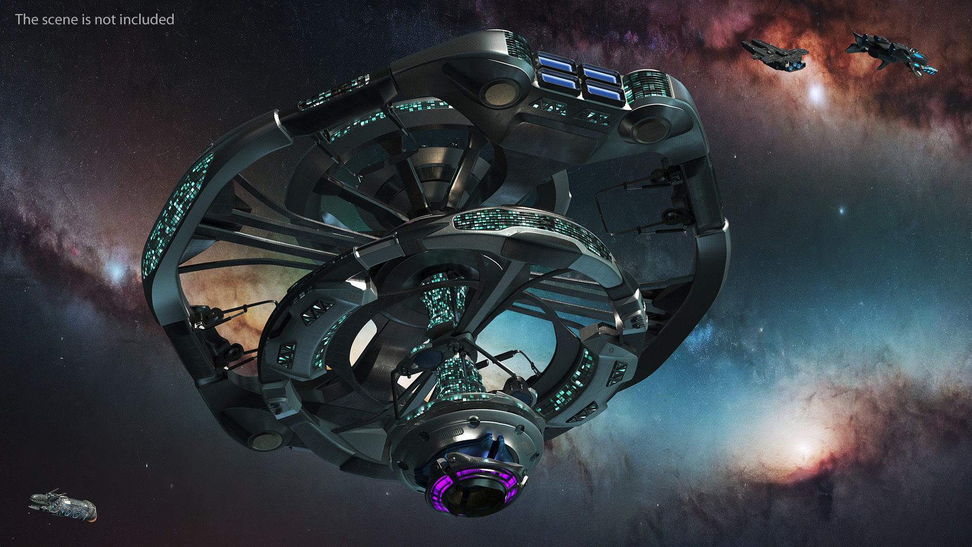 3D model Sci Fi Space Station