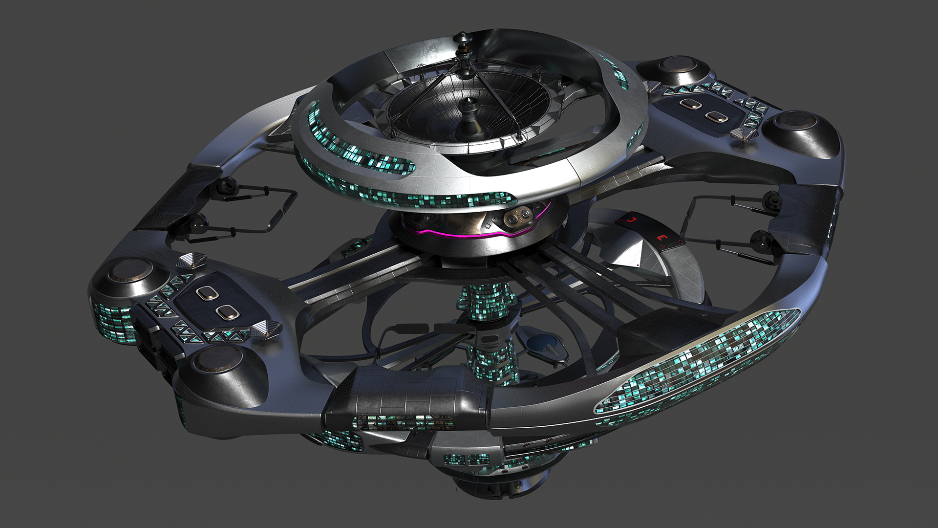 3D model Sci Fi Space Station