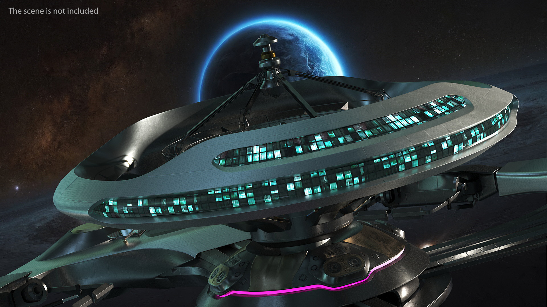 3D model Sci Fi Space Station