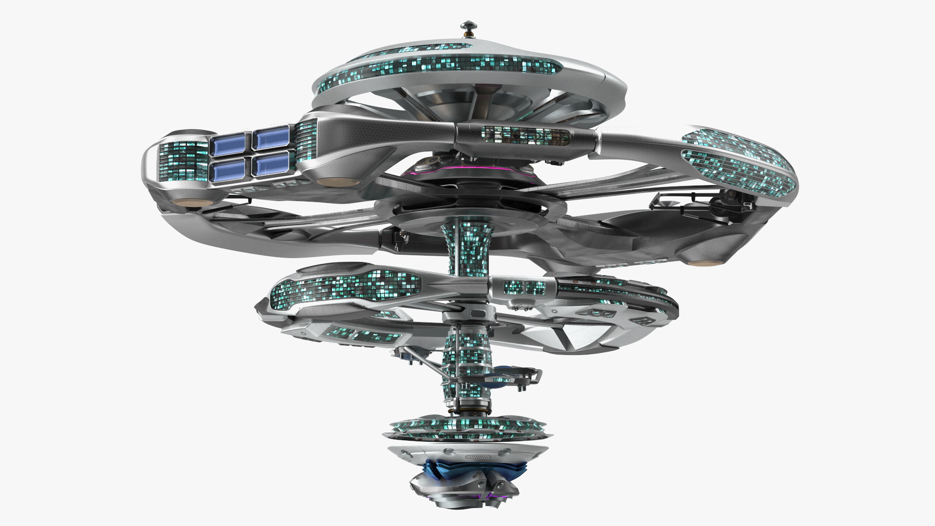 3D model Sci Fi Space Station
