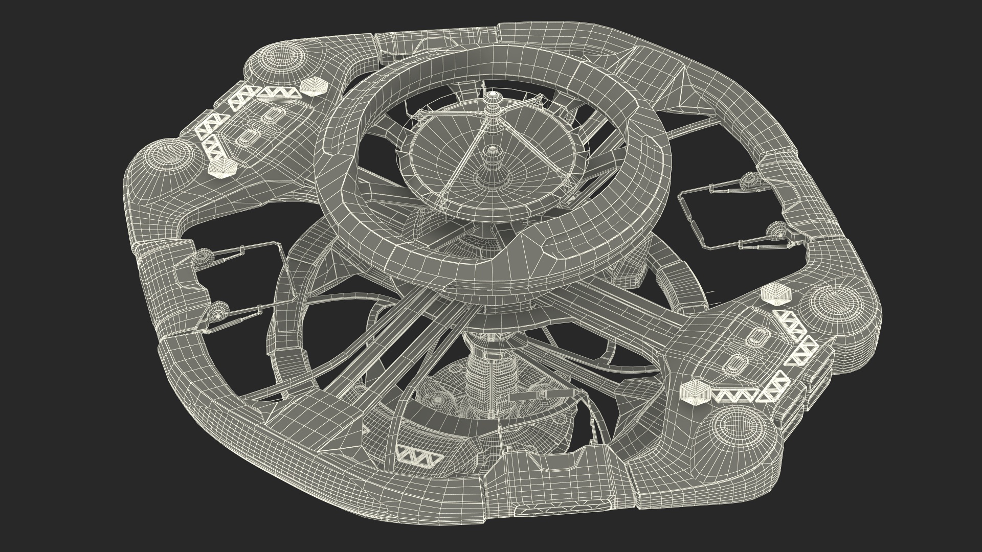 3D model Sci Fi Space Station