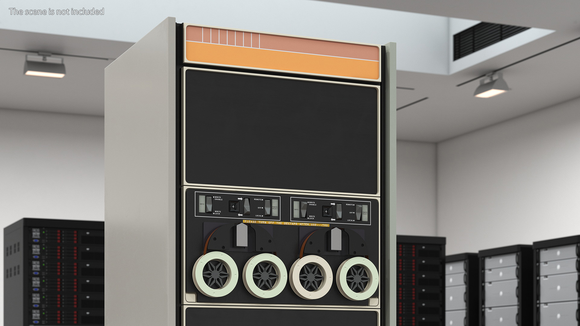 Vintage Retro Mini Computer 3D