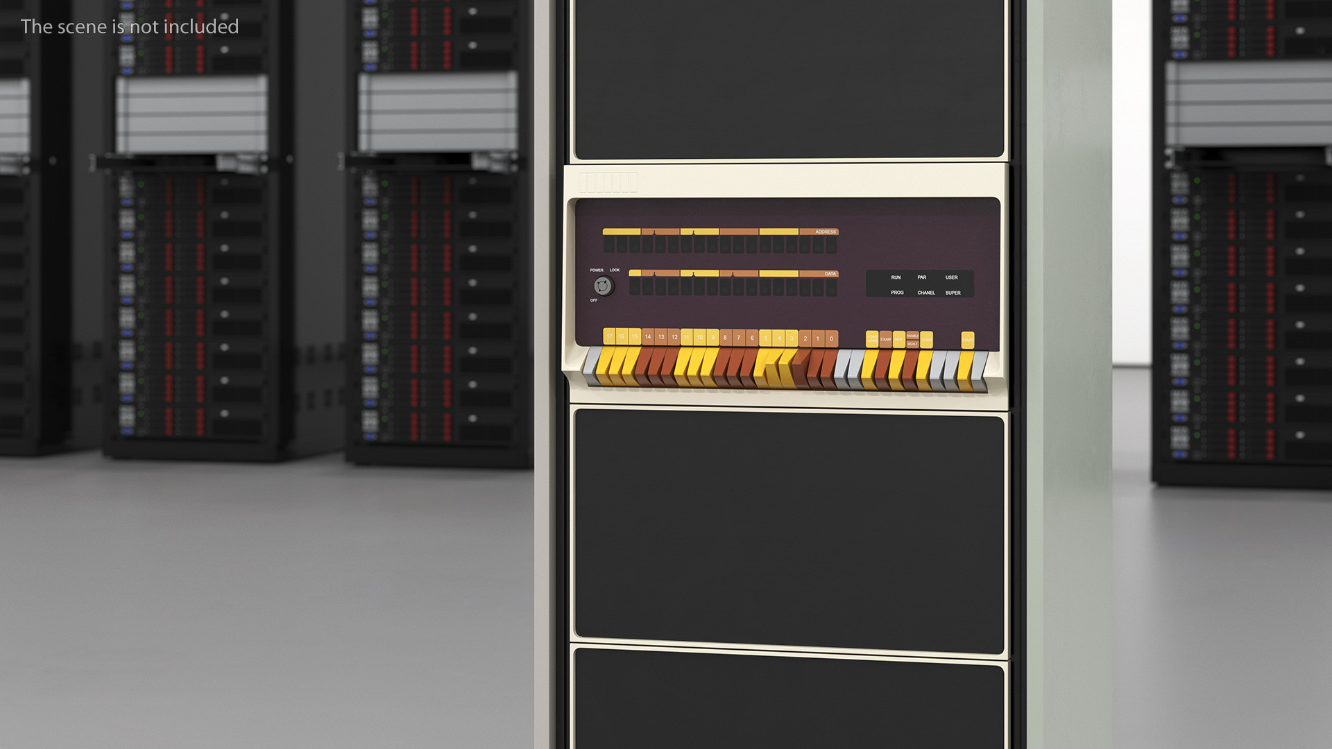 Vintage Retro Mini Computer 3D