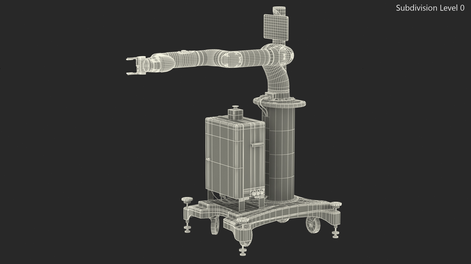 Collaborative Robot with Mobile Pedestal Rigged 3D
