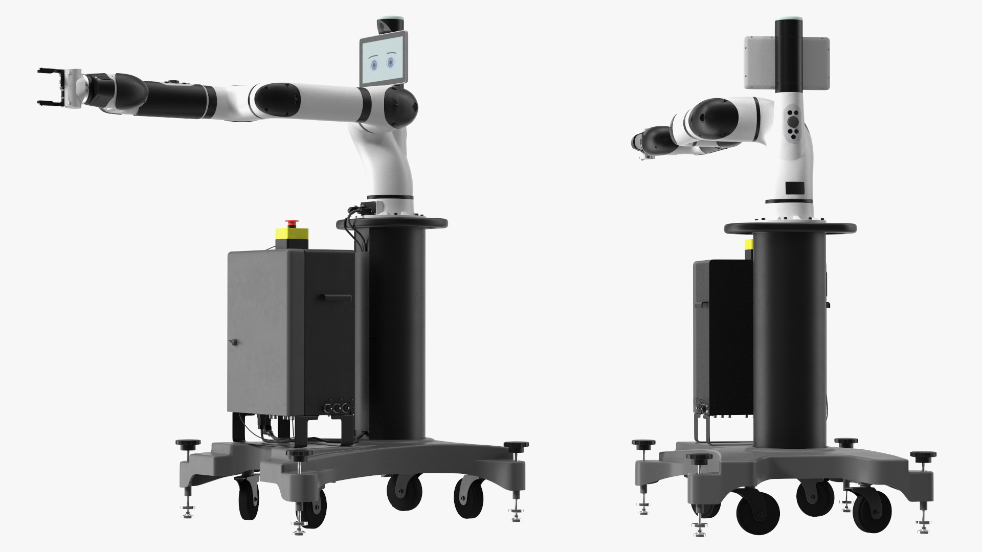 Collaborative Robot with Mobile Pedestal Rigged 3D