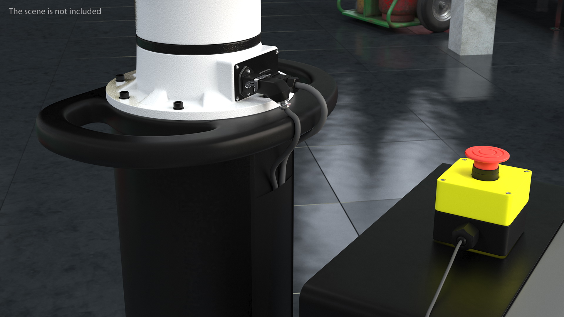 Collaborative Robot with Mobile Pedestal Rigged 3D