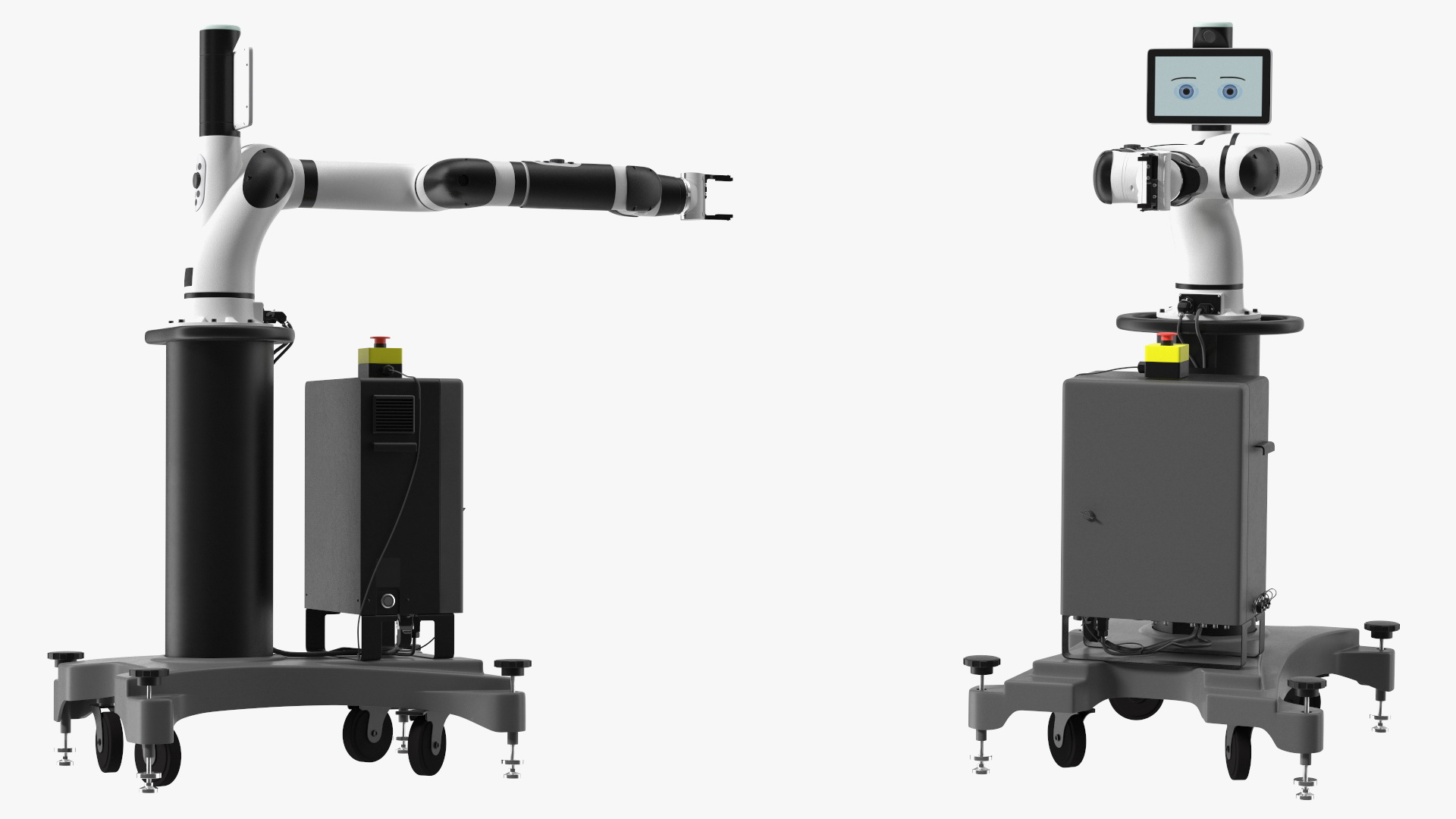 Collaborative Robot with Mobile Pedestal Rigged 3D